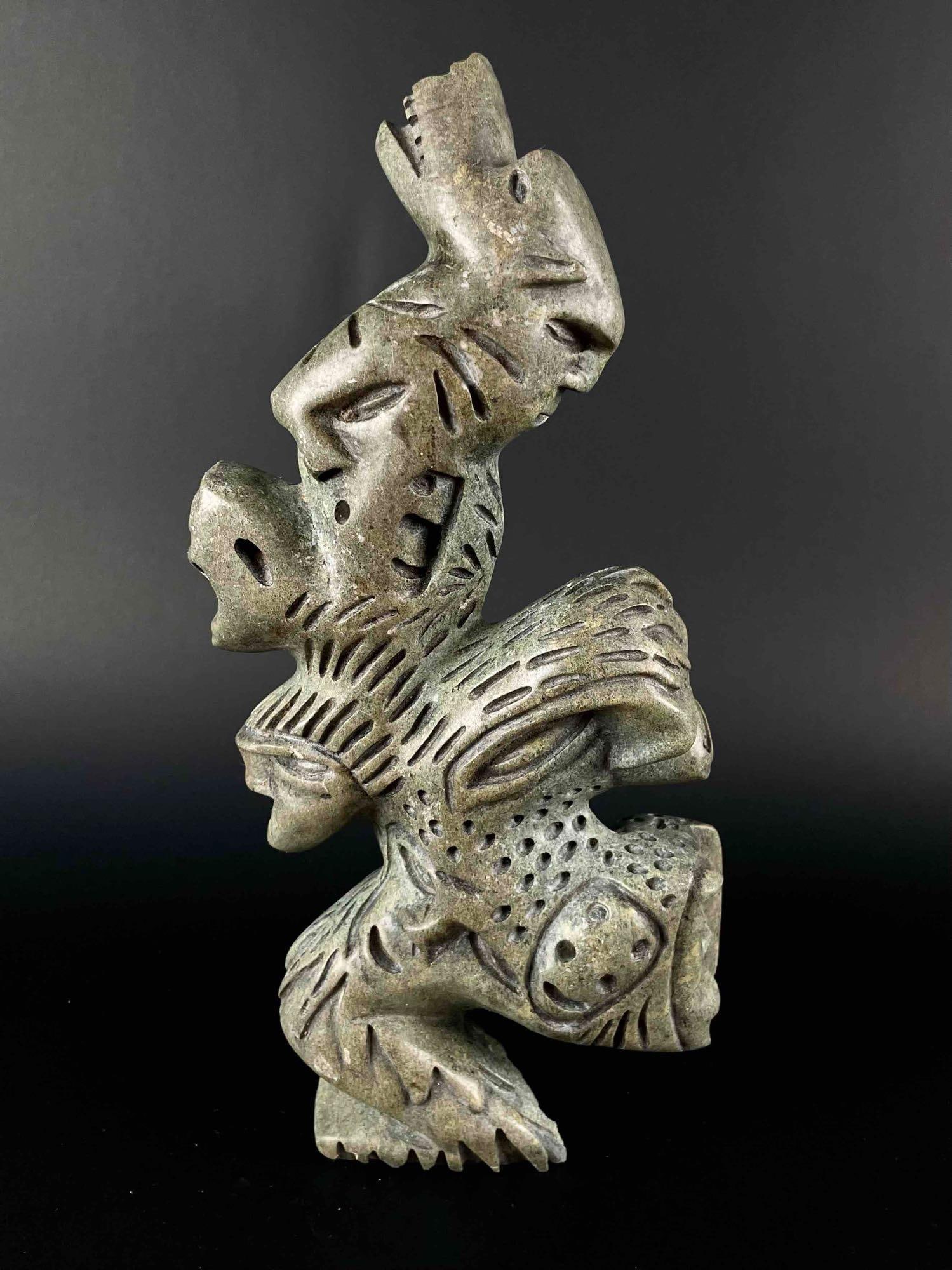 Large Inuit Spirit Carving (Tytoosie Tunnillie, Cape Dorset/Kinngait) (1 of 10)