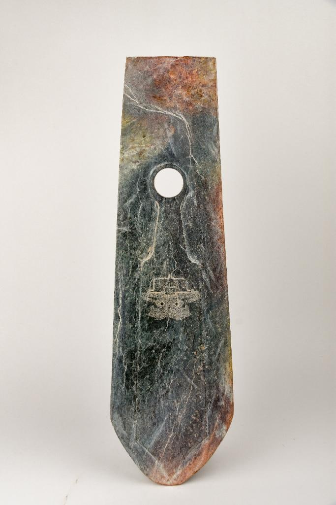 Jade Neolithic Longshan Culture Ceremonial Harvesting Blade (1 of 10)