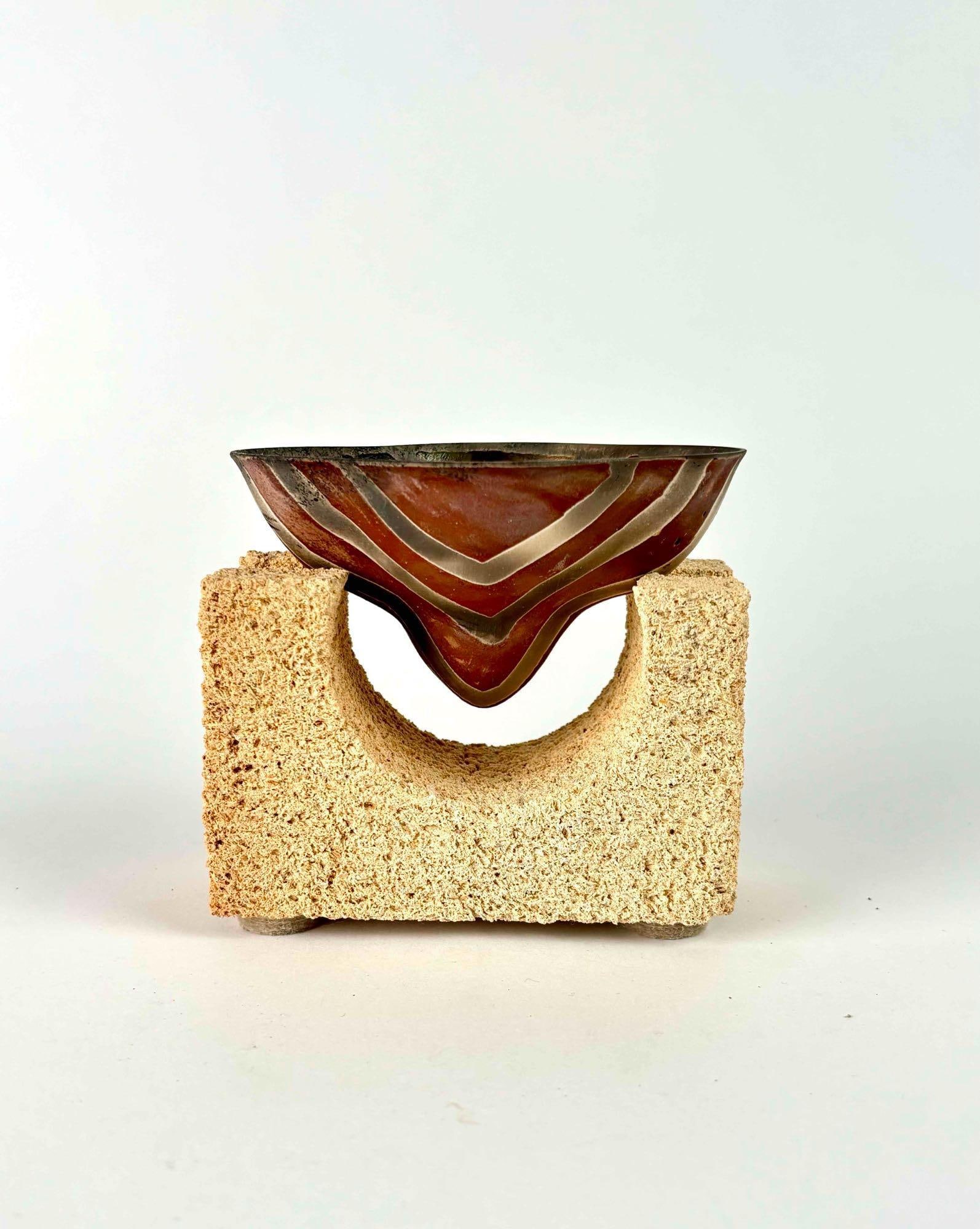 Geometric Ceramic and Stone Sculpture (1 of 10)