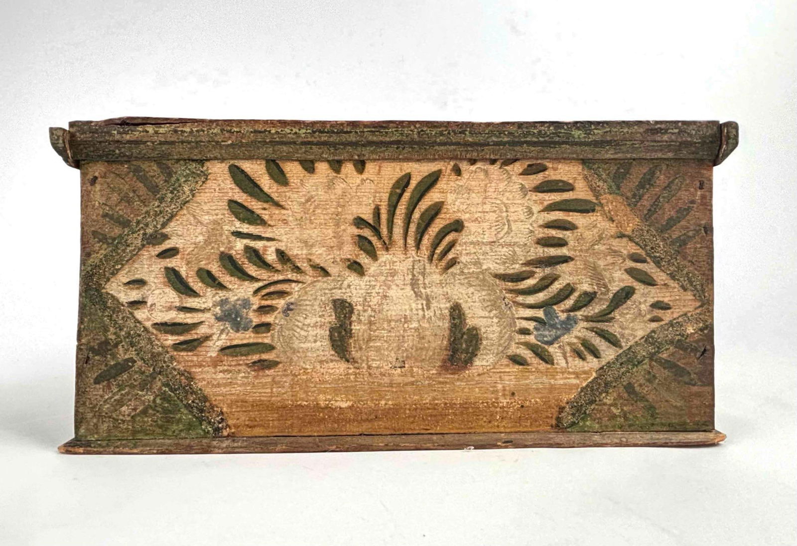 Early American Hand Painted Folk Art Box (1 of 7)