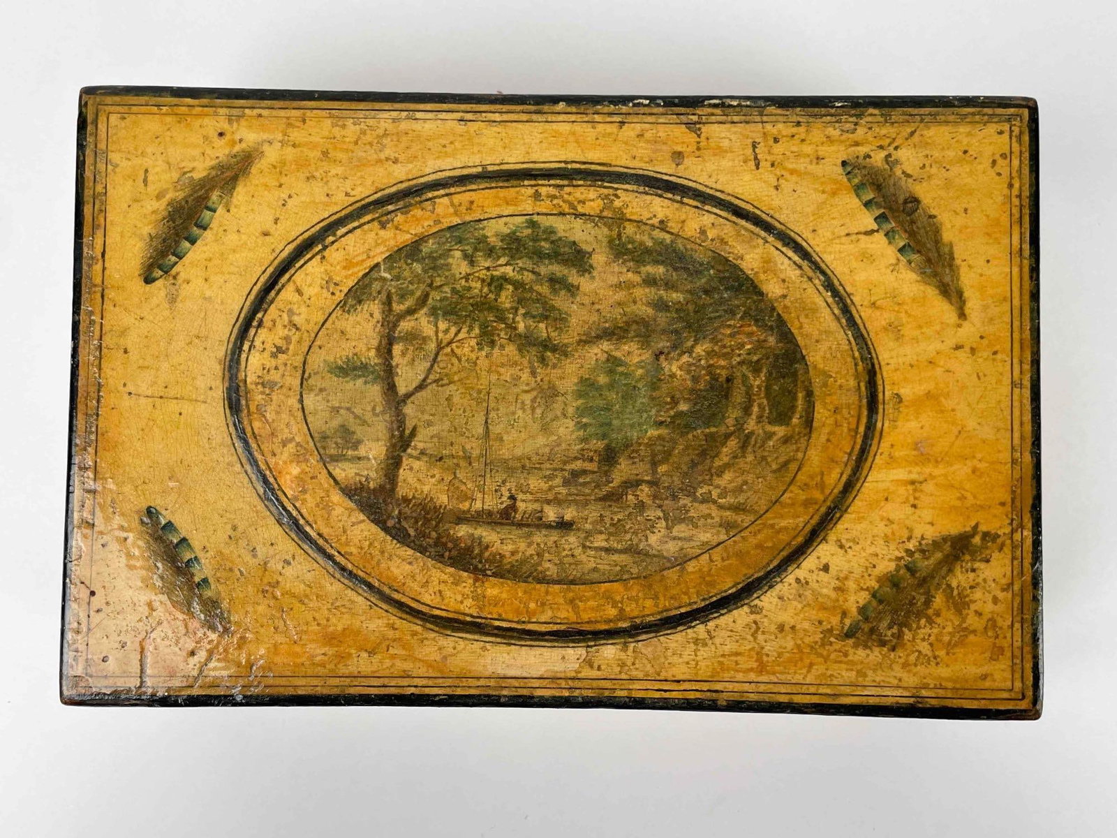 19th Century Folk Art Jewelry Box (1 of 12)