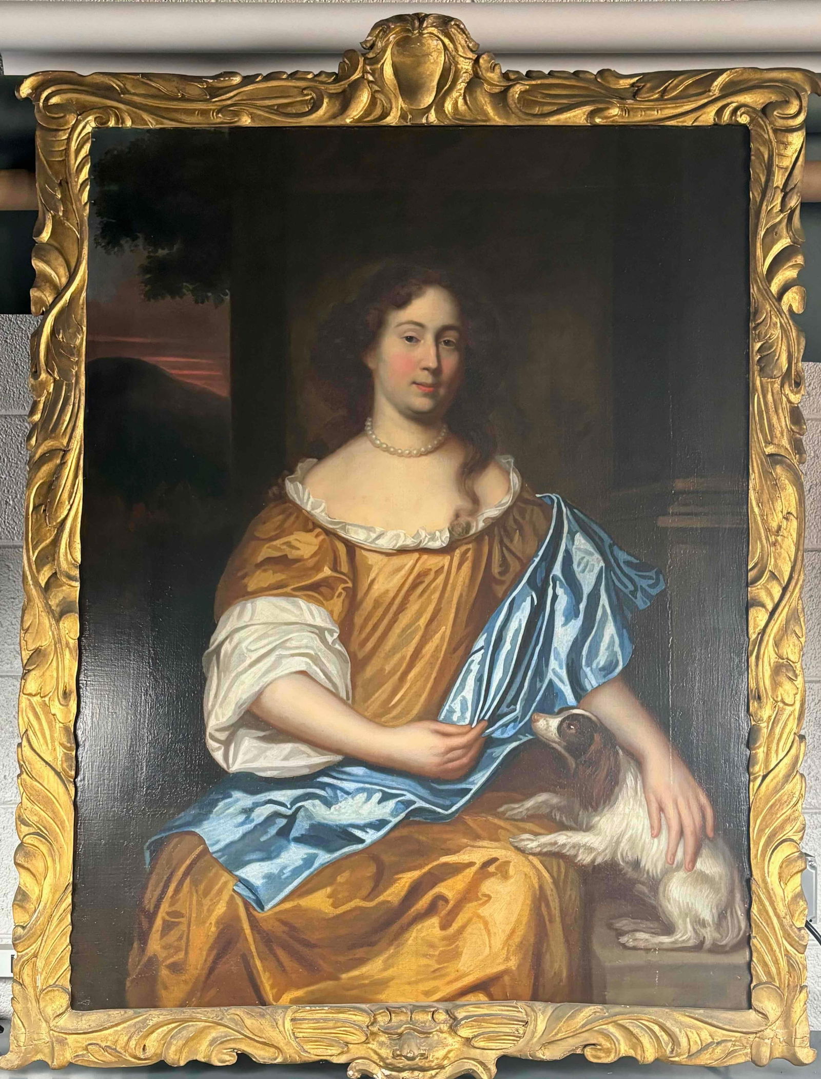 Antique Fine Oil Painting with Gilded Frame (1 of 12)