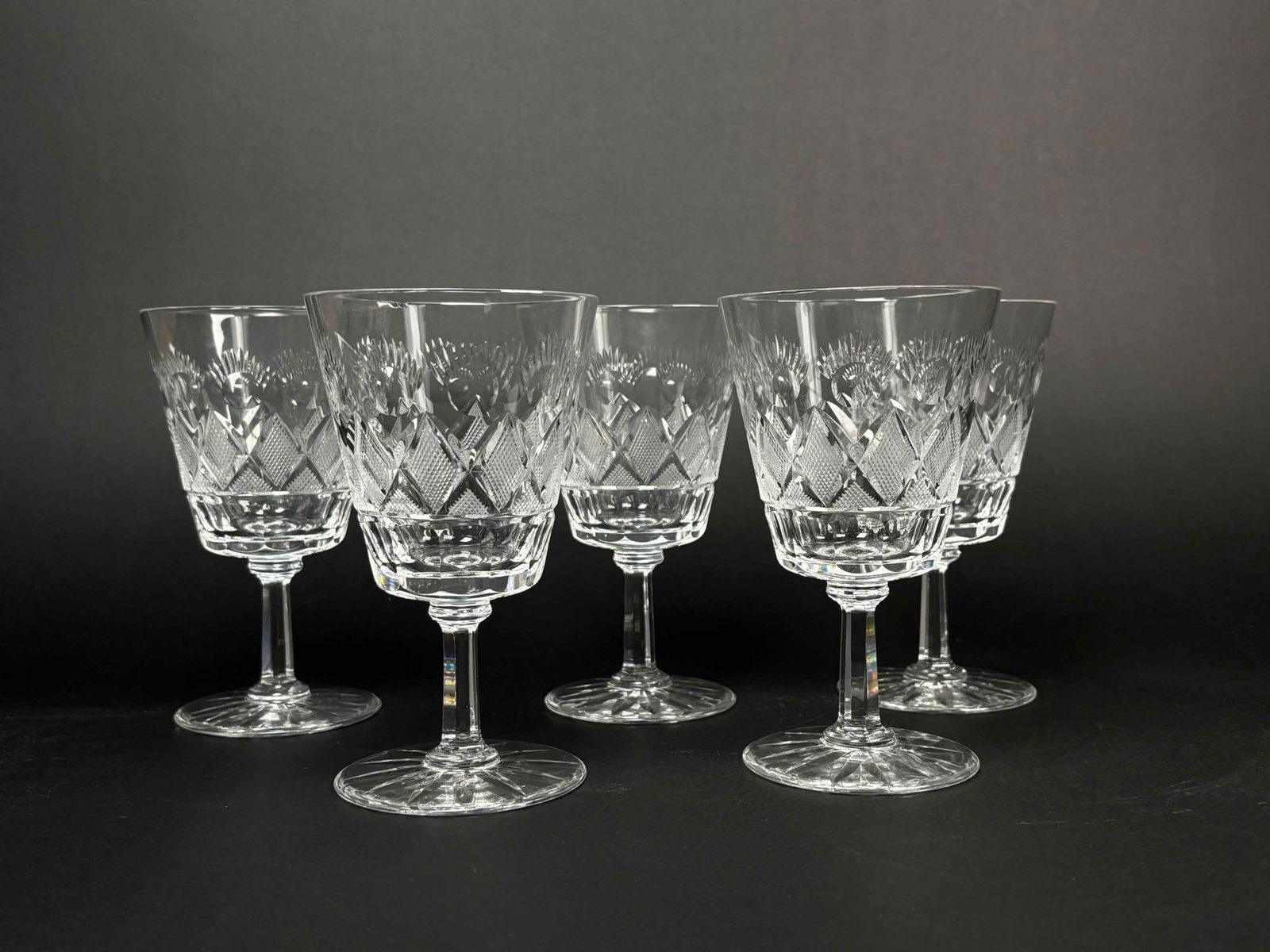 Vintage Crystal Water Goblets (1 of 7)