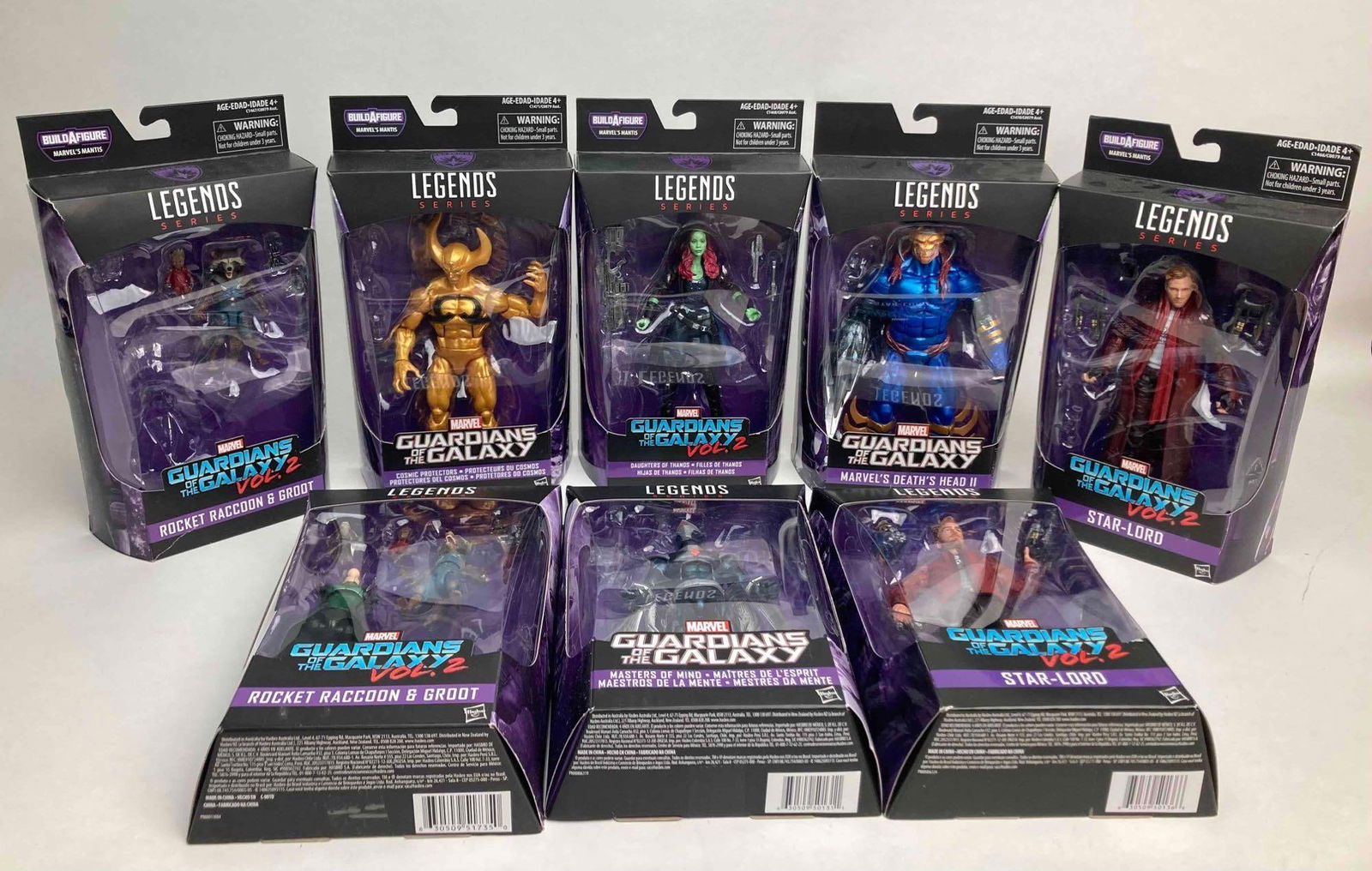 8 Marvel Legends Guardians of the Galaxy " Build A Figure " Action Figures (Hasbro) (1 of 5)