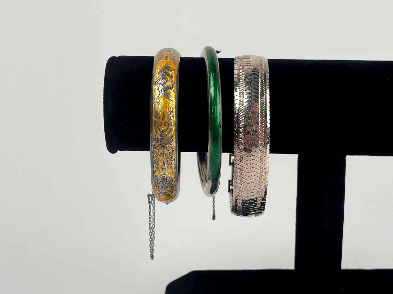 Three Sterling Silver Bangle Bracelets (1 of 11)