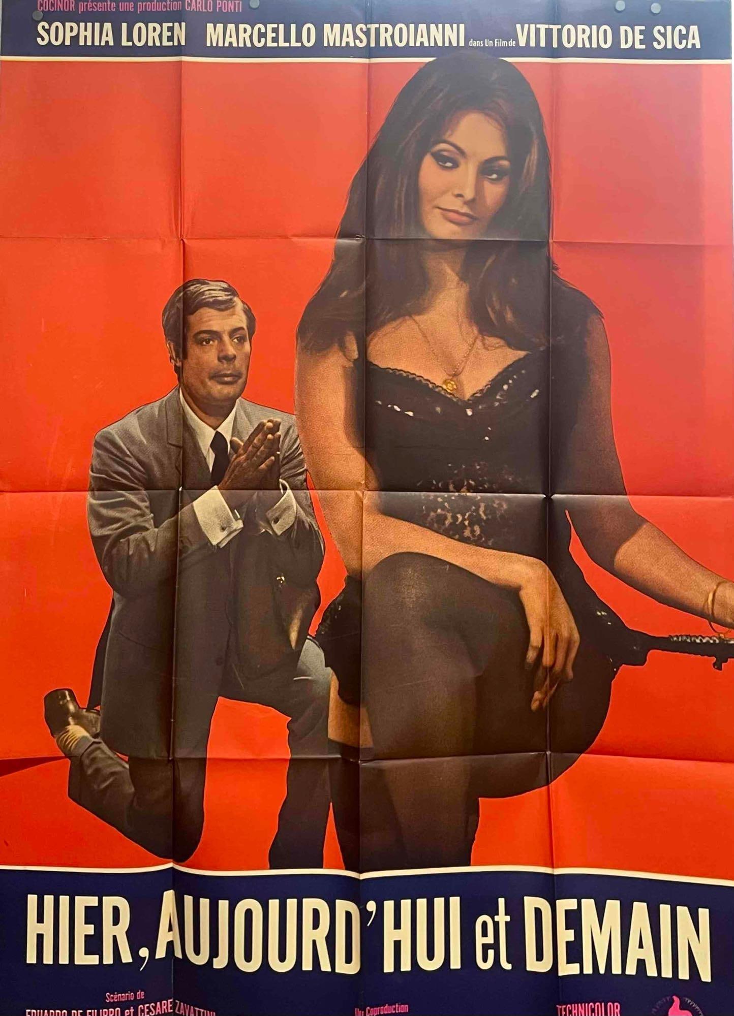 Original "Yesterday, Today, and Tomorrow" French Movie Poster 1963 (1 of 10)