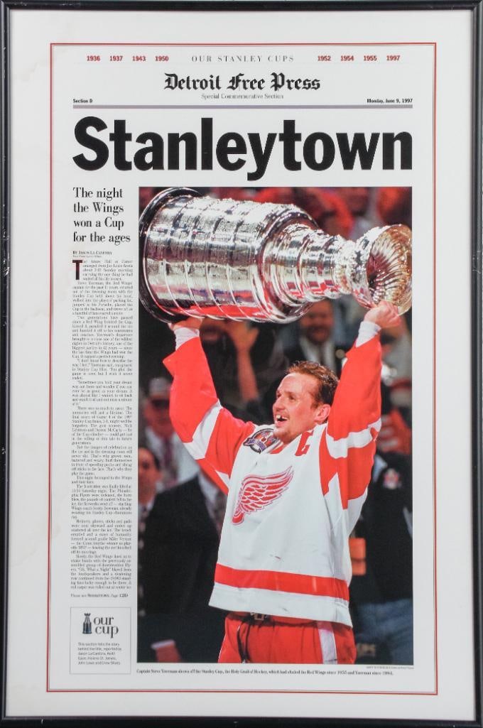 Stanleytown Steve Yzerman Framed Poster (1997) (1 of 5)