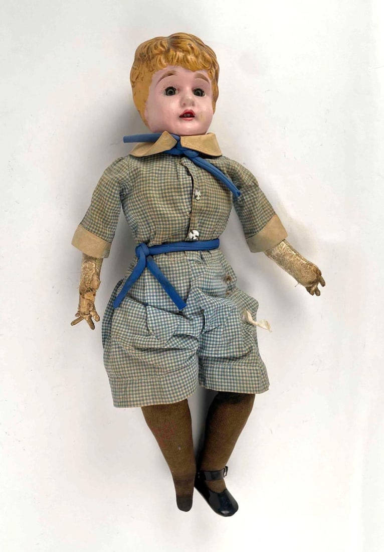 Antique Metal Head Baby Doll (1 of 12)