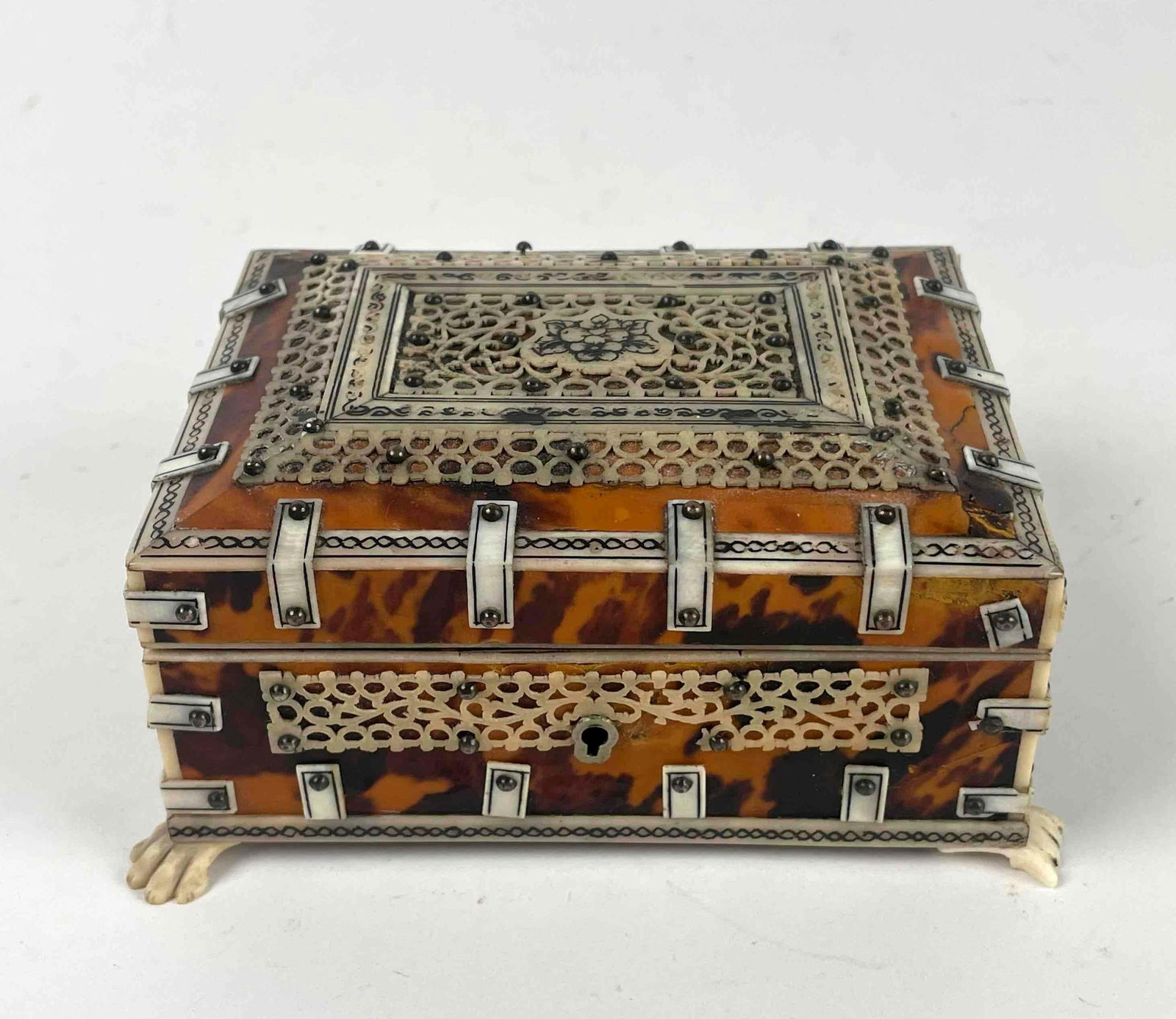 Antique Hand Carved Anglo Indian Box (1 of 12)