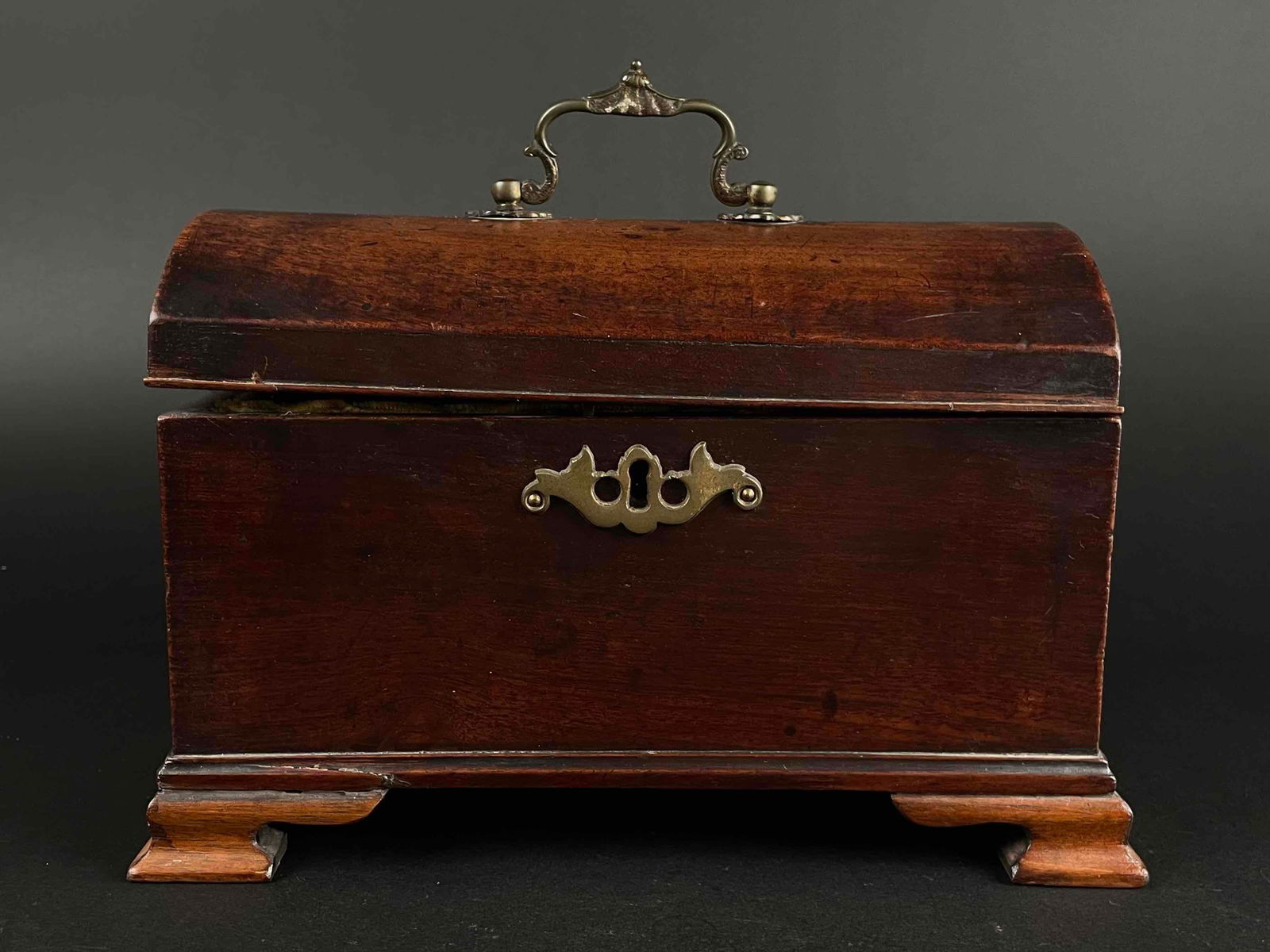 Antique Wooden Tea Caddy Box (1 of 10)