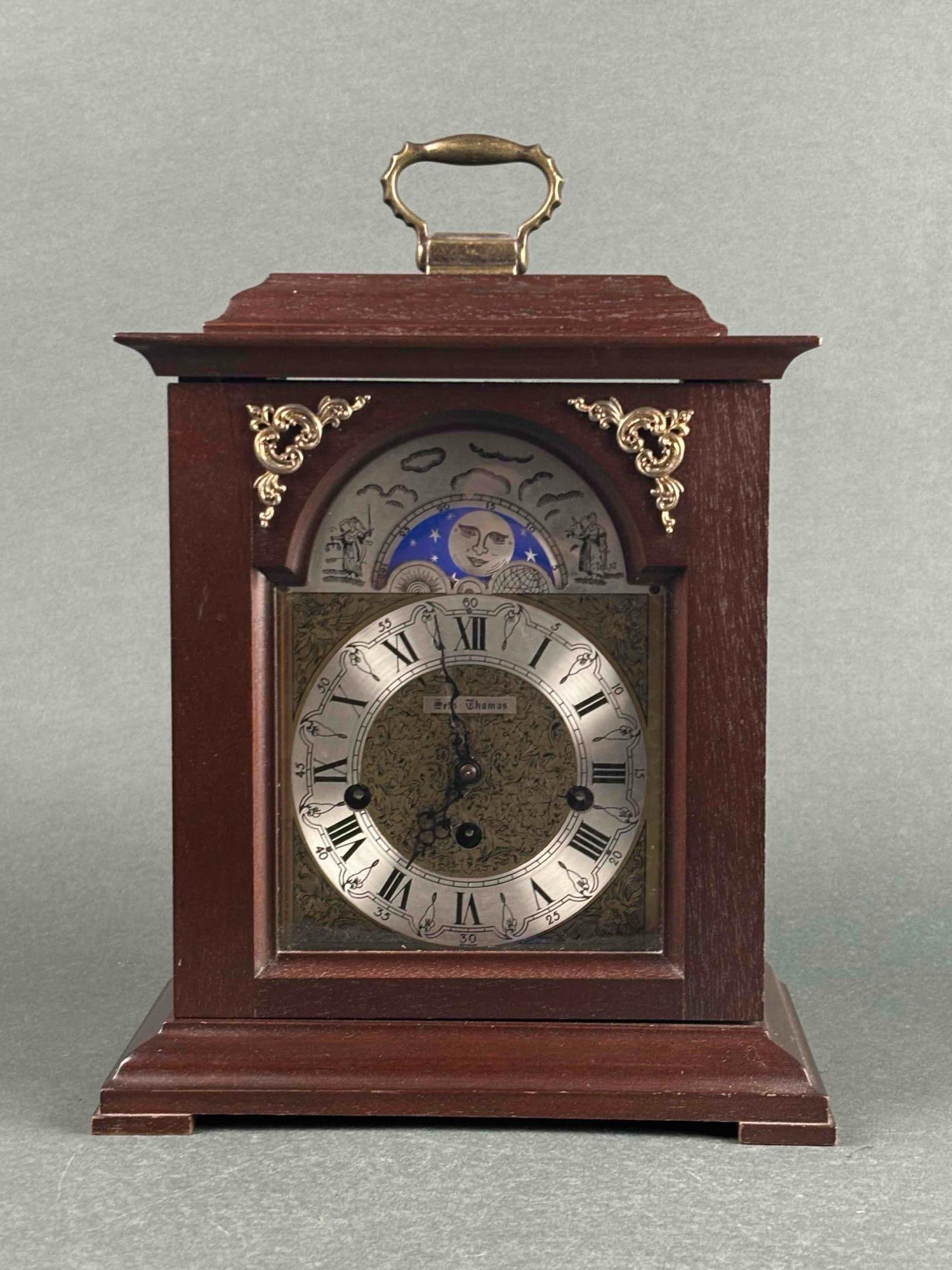 Seth Thomas Wharton Moon Dial Mantle Clock (1 of 8)