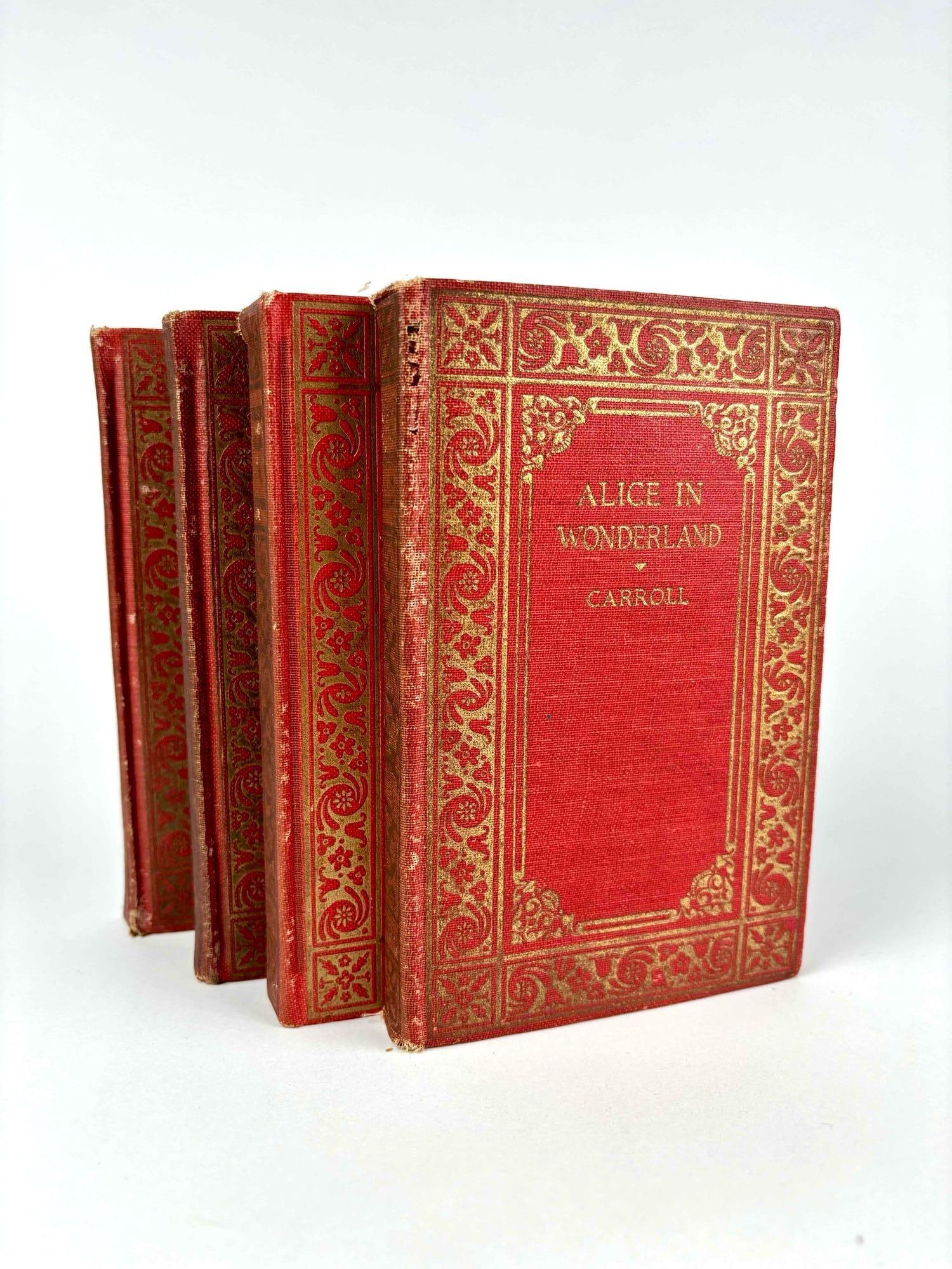 Antique Children's Books (Alice and Wonderland, Treasure Island, and Ivanhoe) (1 of 8)