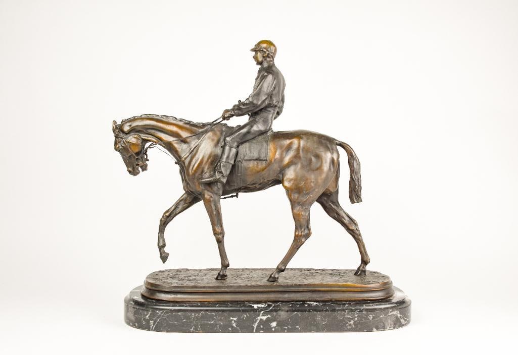 Pierre-Jules Mene Horse and Jockey Bronze Sculpture (1 of 12)