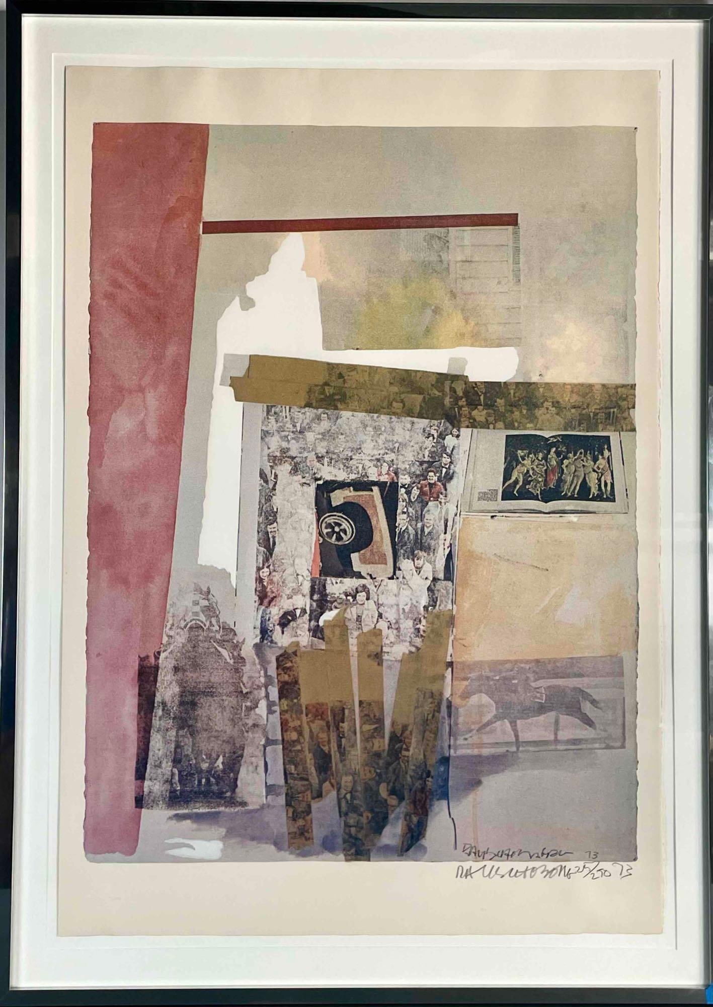 Signed Robert Rauschenberg "Watermark" Silk Screen Print (1 of 11)