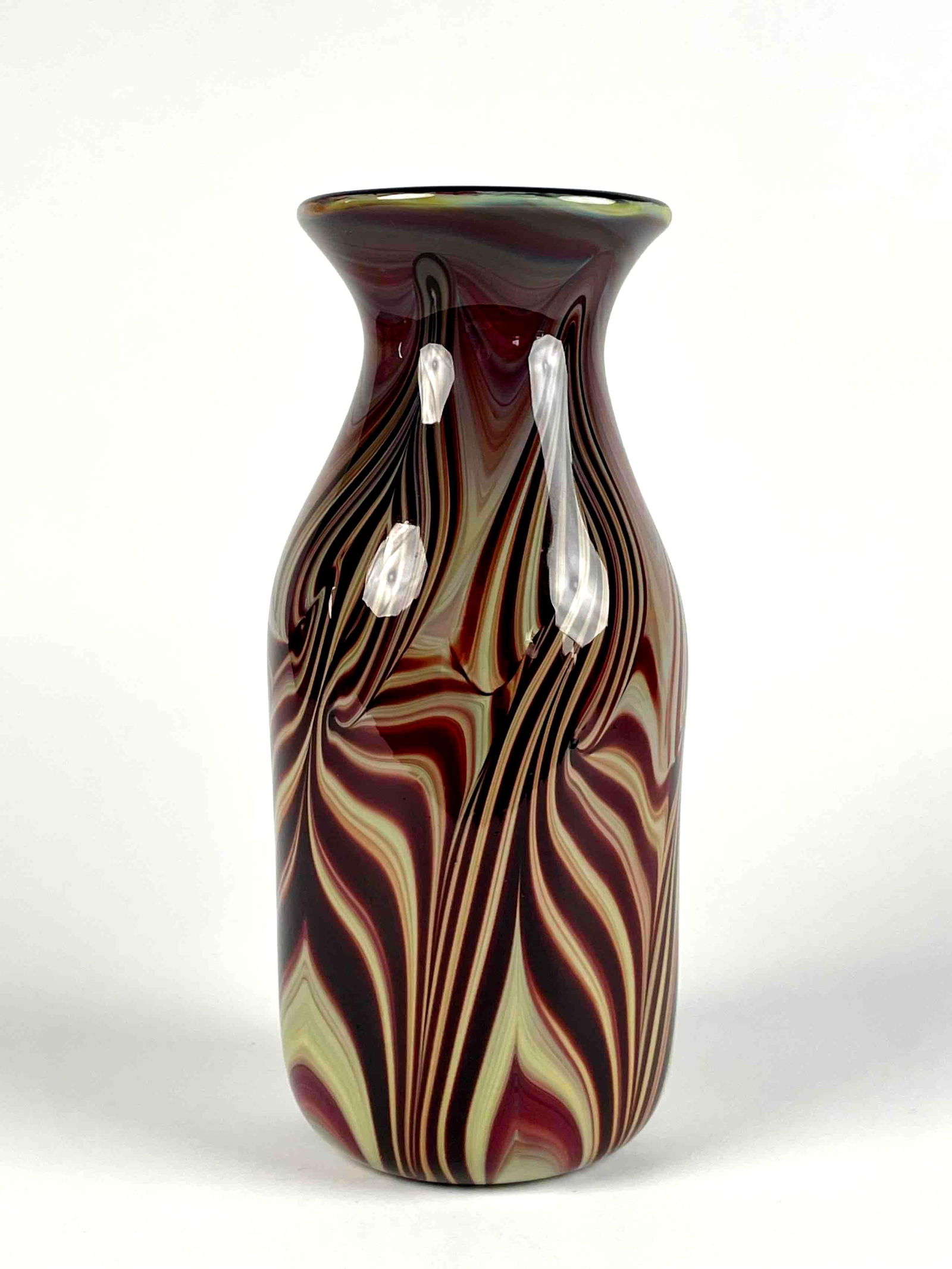 David Camner Signed Hand Blown Glass Vase (1 of 9)