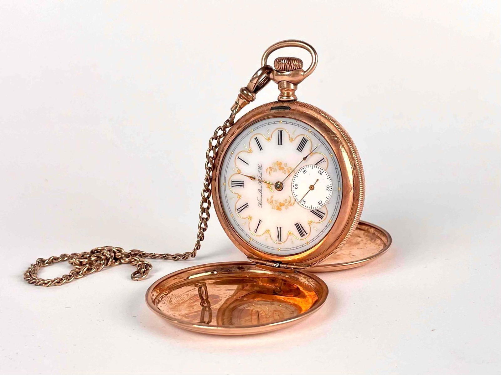 10K Hamilton Watch Co. Pocket Watch (1 of 11)