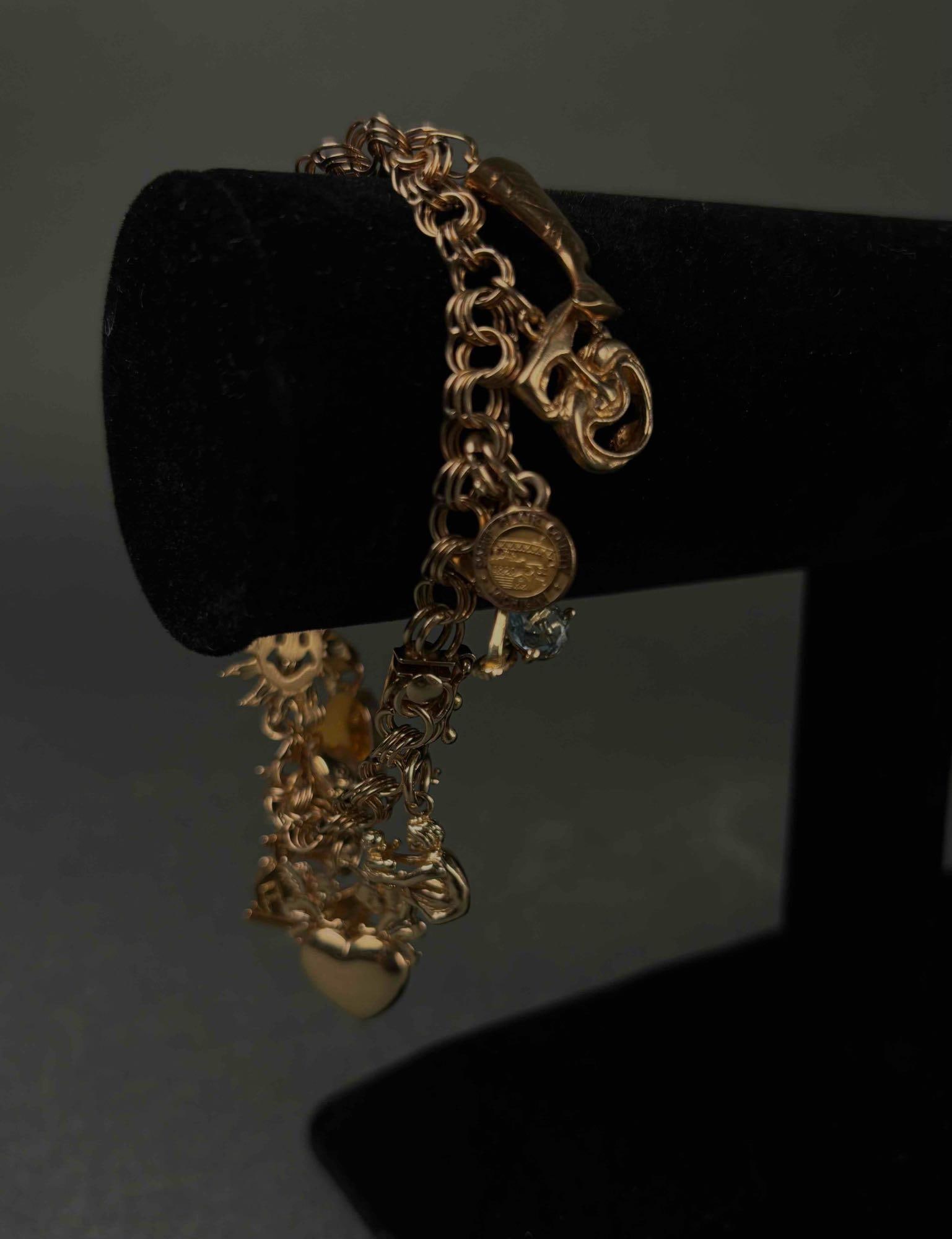 14K Yellow Gold Charm Bracelet (1 of 5)