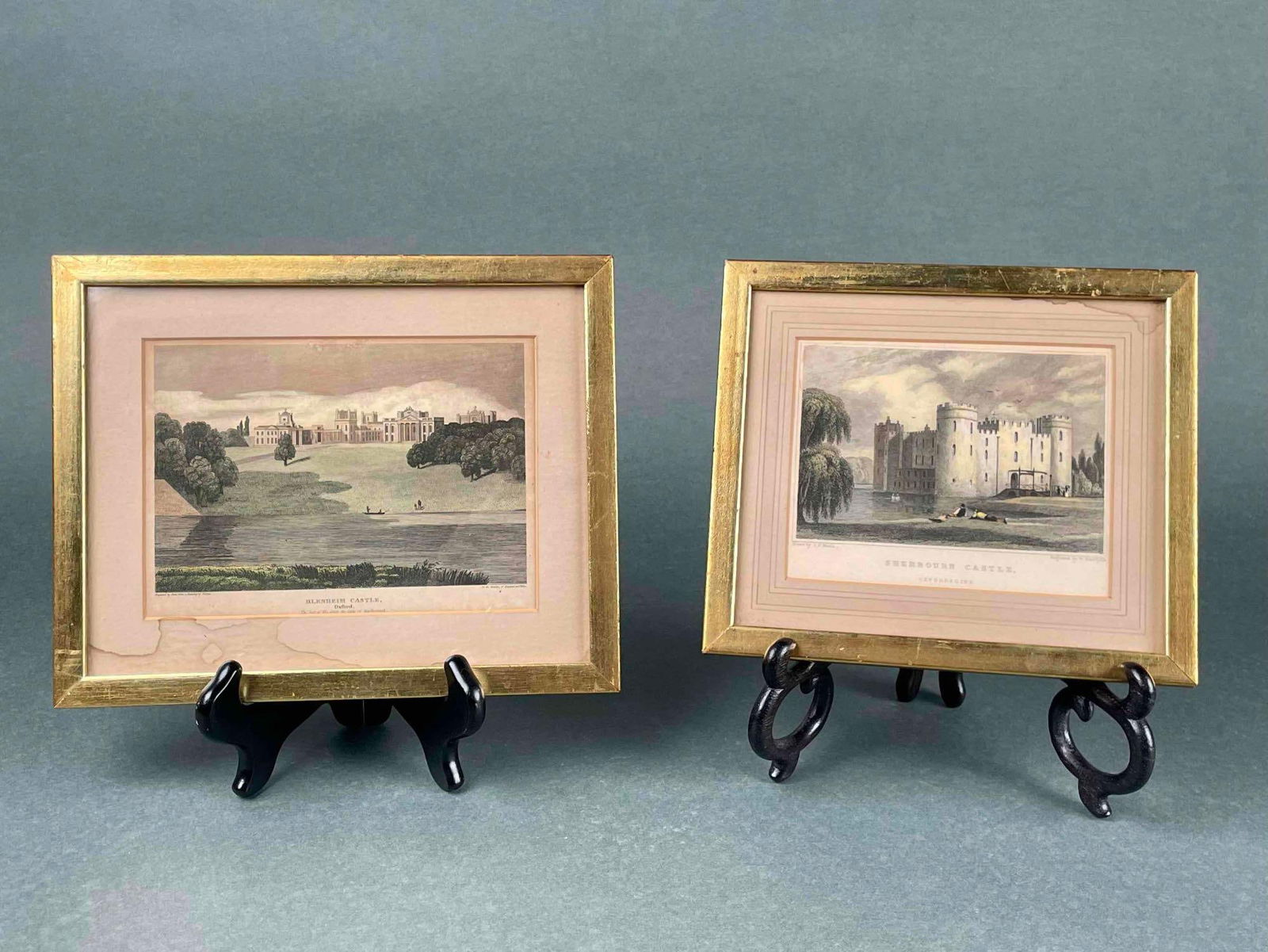 Framed Mezzotint Steel Etchings of Castles in Oxford (1 of 12)