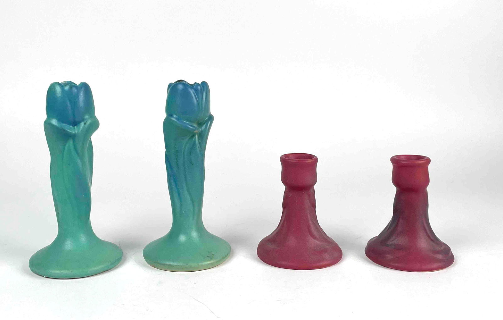 Two Pairs of Van Briggle Candlestick Holders (1 of 12)