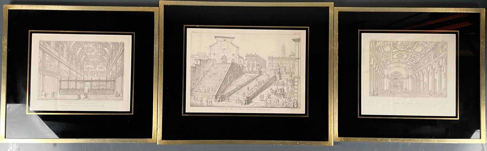 Three Erasmo Pistolesi Steel Engravings (II Vaticano Descritto Ed Illustrato Vol. 8) (1 of 12)