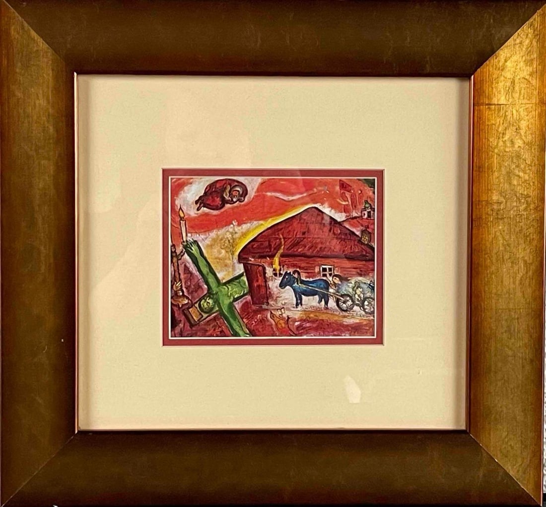 Marc Chagall "Obsession" Color Plate Offset Lithograph 1956 (1 of 8)