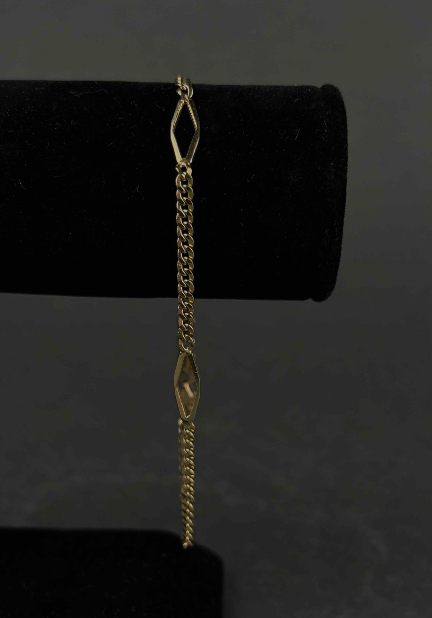 14K Italian Yellow Gold Ankle Bracelet (1 of 7)