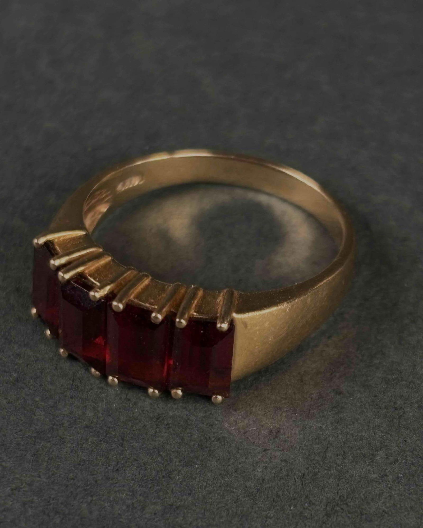 Garnet and 14k Gold Ring (1 of 7)