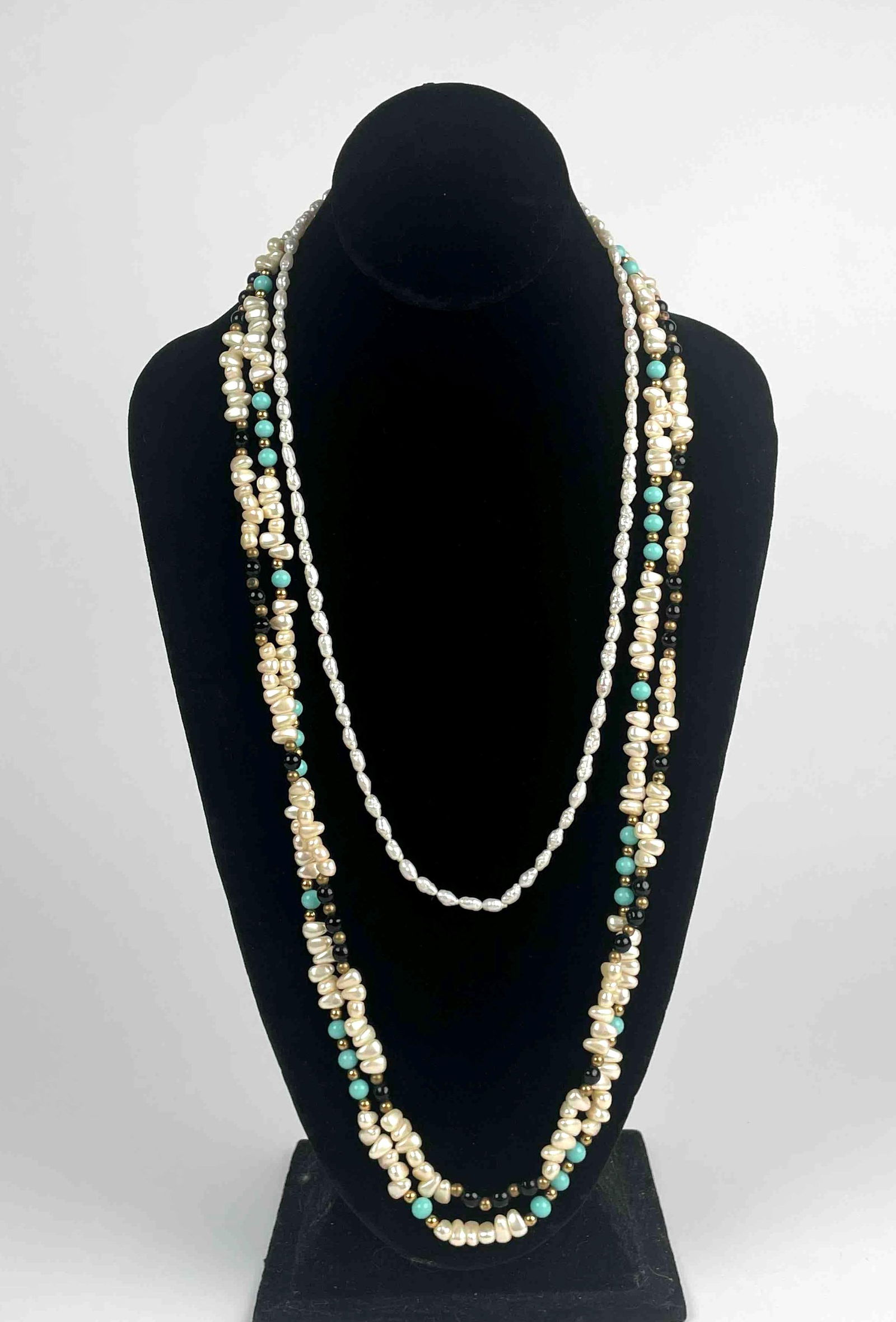 Three Pearl Necklaces (14K Gold) (1 of 9)