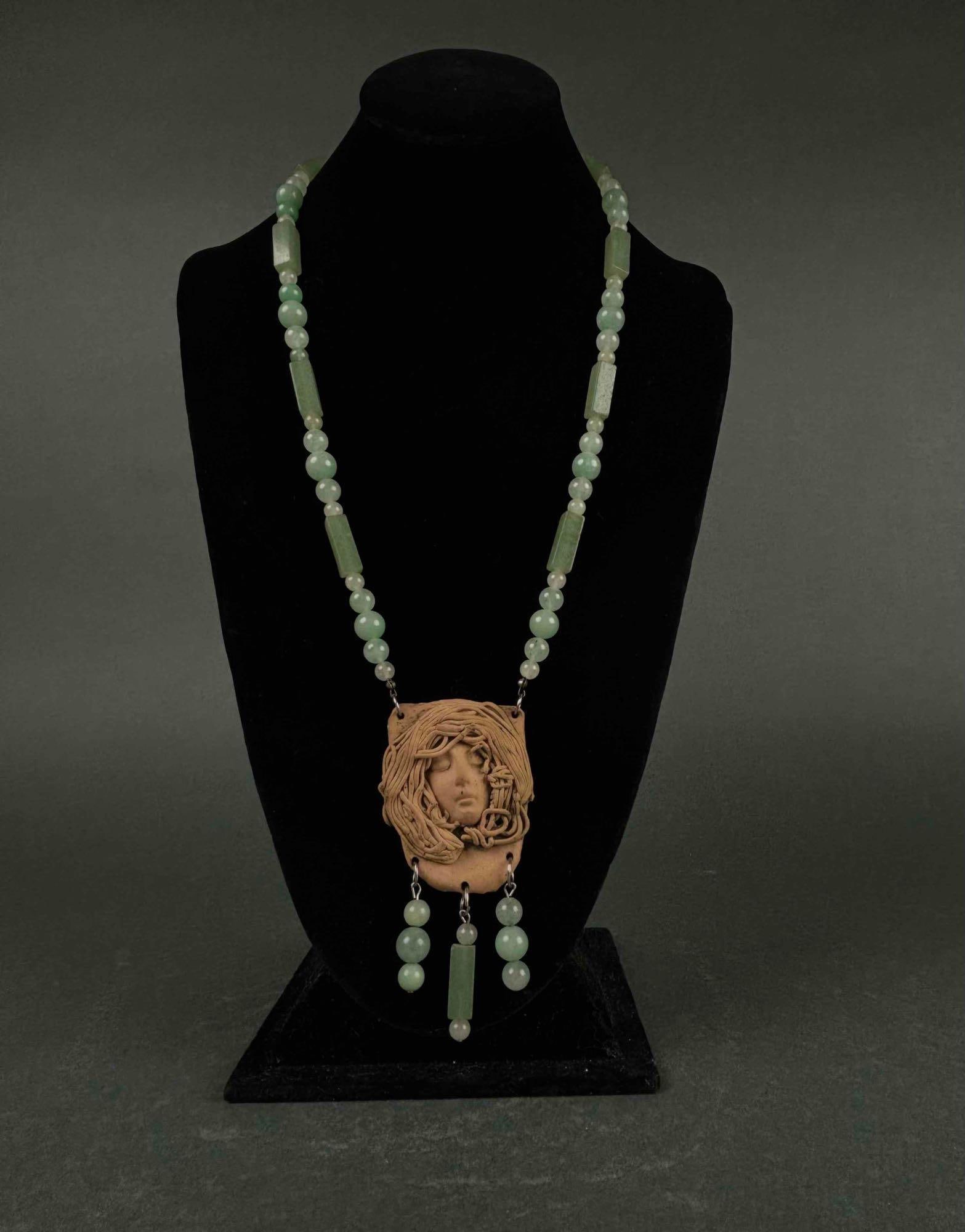 Modern Art Nouveau Relief Necklace (1 of 6)