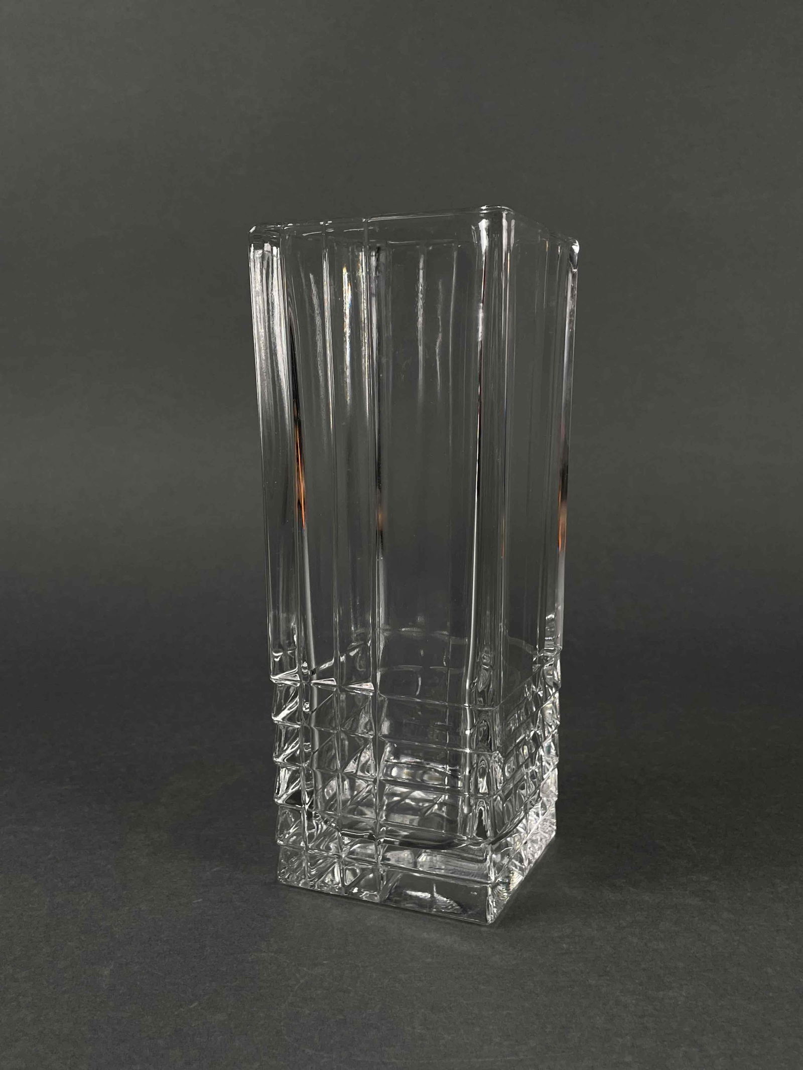 Italian Rectangular Crystal Vase (1 of 11)