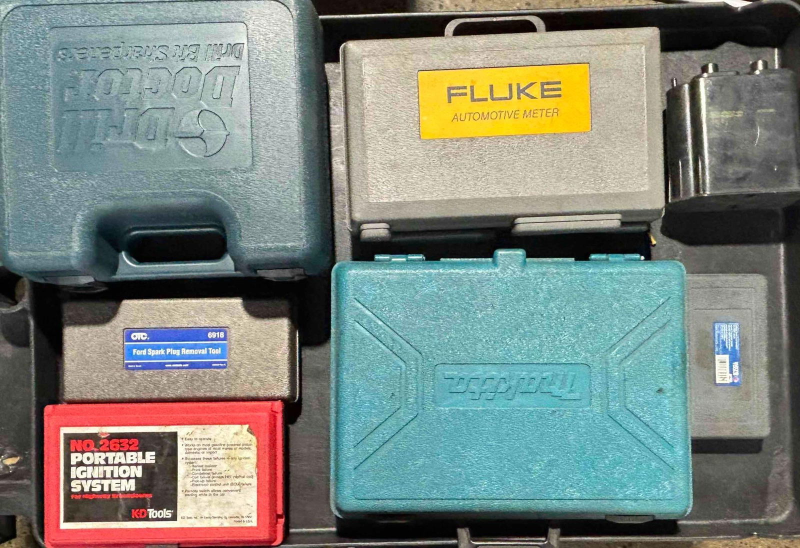 Large Lot of Boxed Automotive Tool Kits (Ignition System, Drill, Fluke, and More) (1 of 7)