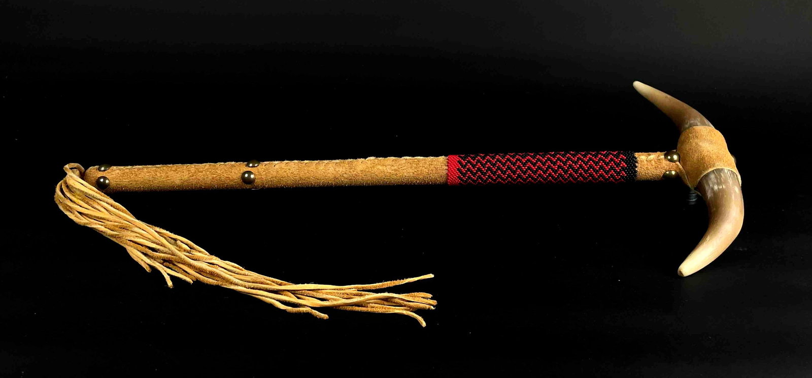 Native American Ceremonial Horned Dancing Stick (1 of 10)