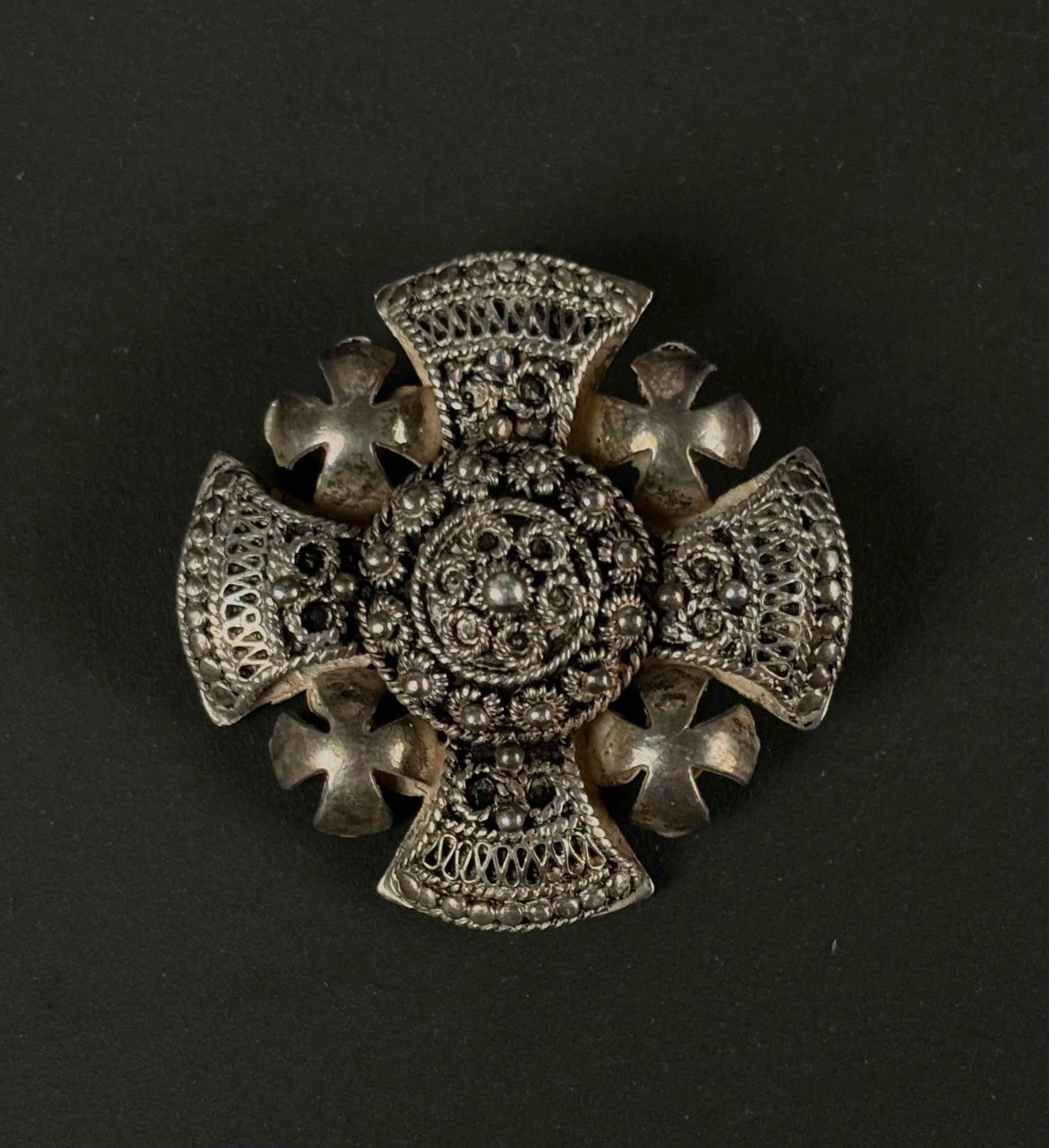 Jerusalem Cross Pendant/Brooch (Silver 950) (1 of 7)