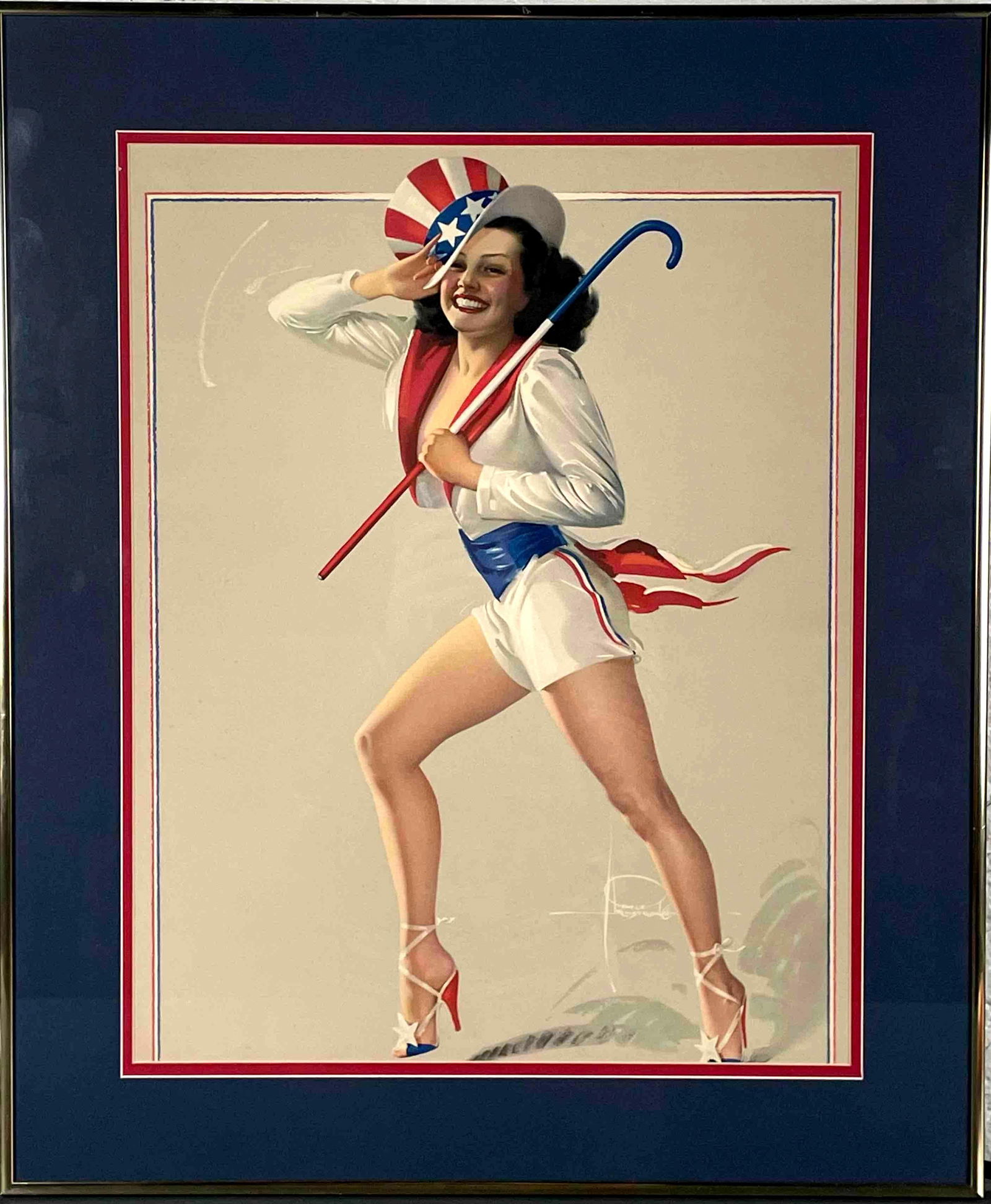 Rolf Armstrong "Yankee Doodle Dandy" Pin Up Girl (1 of 9)