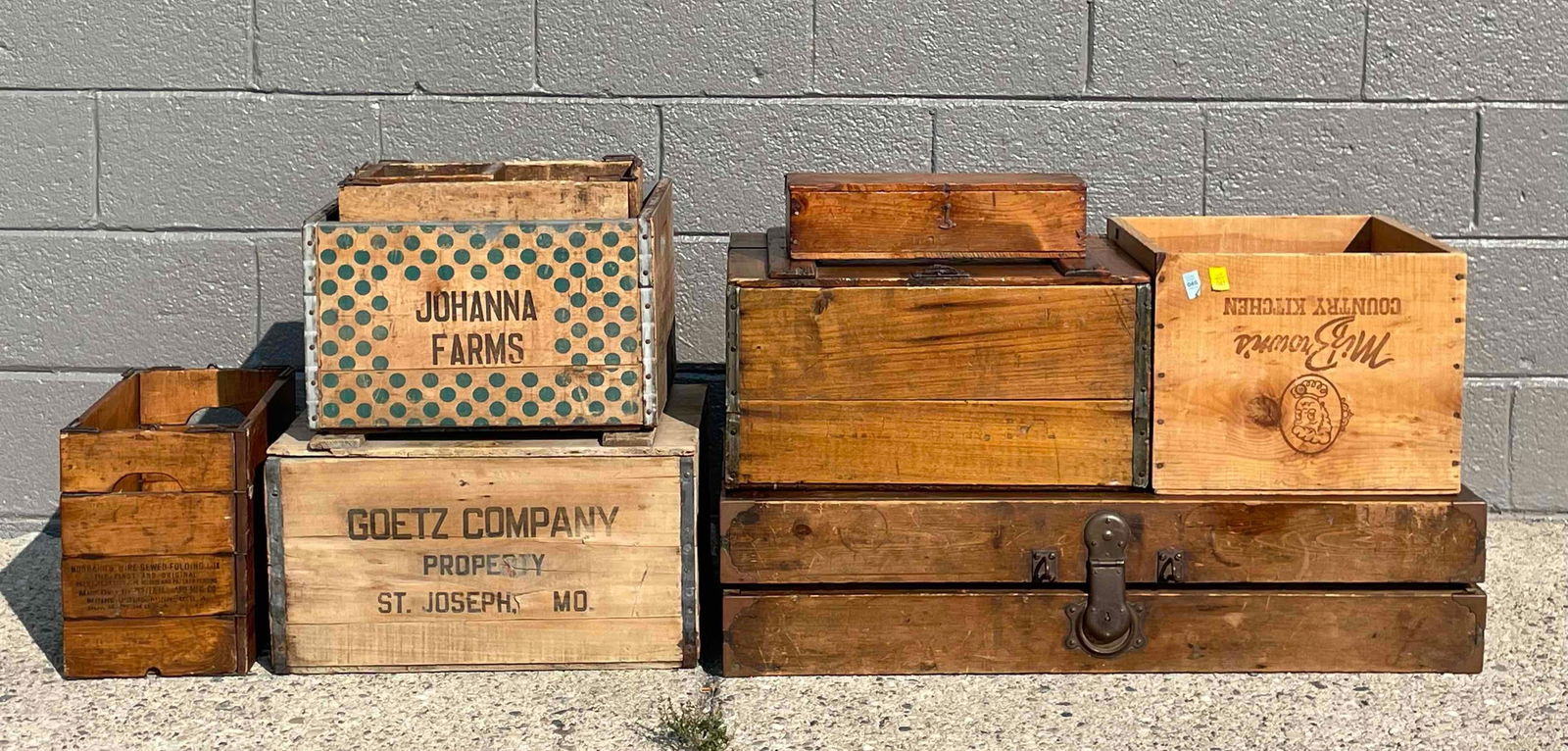 Assorted Early American Crates and Boxes (1 of 12)