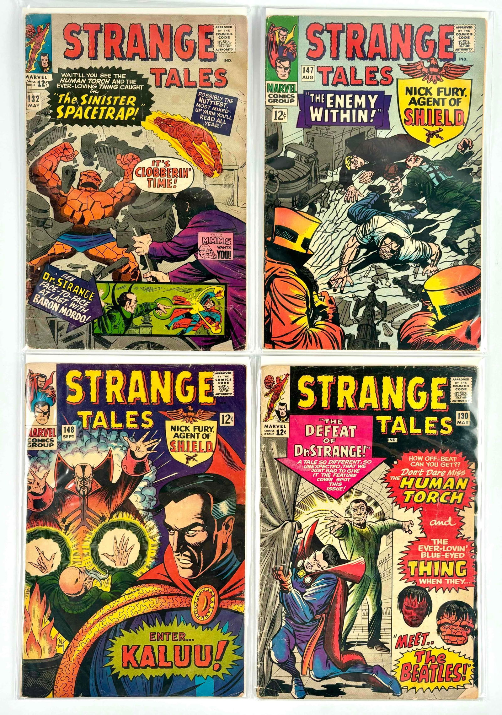 Strange Tales #130, #132, #147, #148 (Marvel Comics) (1 of 11)