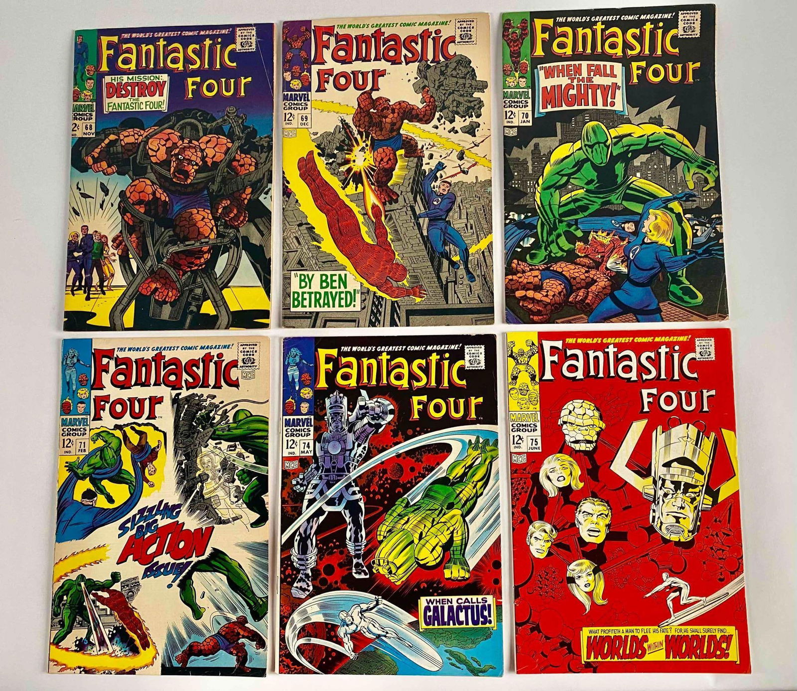The Fantastic Four #68, #69, #70, #71, #74, #75 (Marvel Comics) (1 of 13)