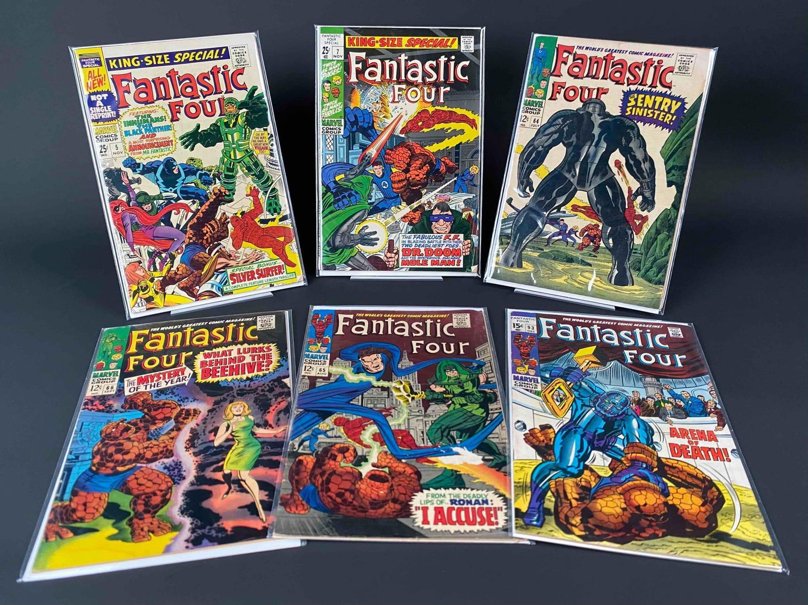 Fantastic Four Comics #5, #7, #64, #65, #66, #93 (Marvel Comics) (1 of 12)