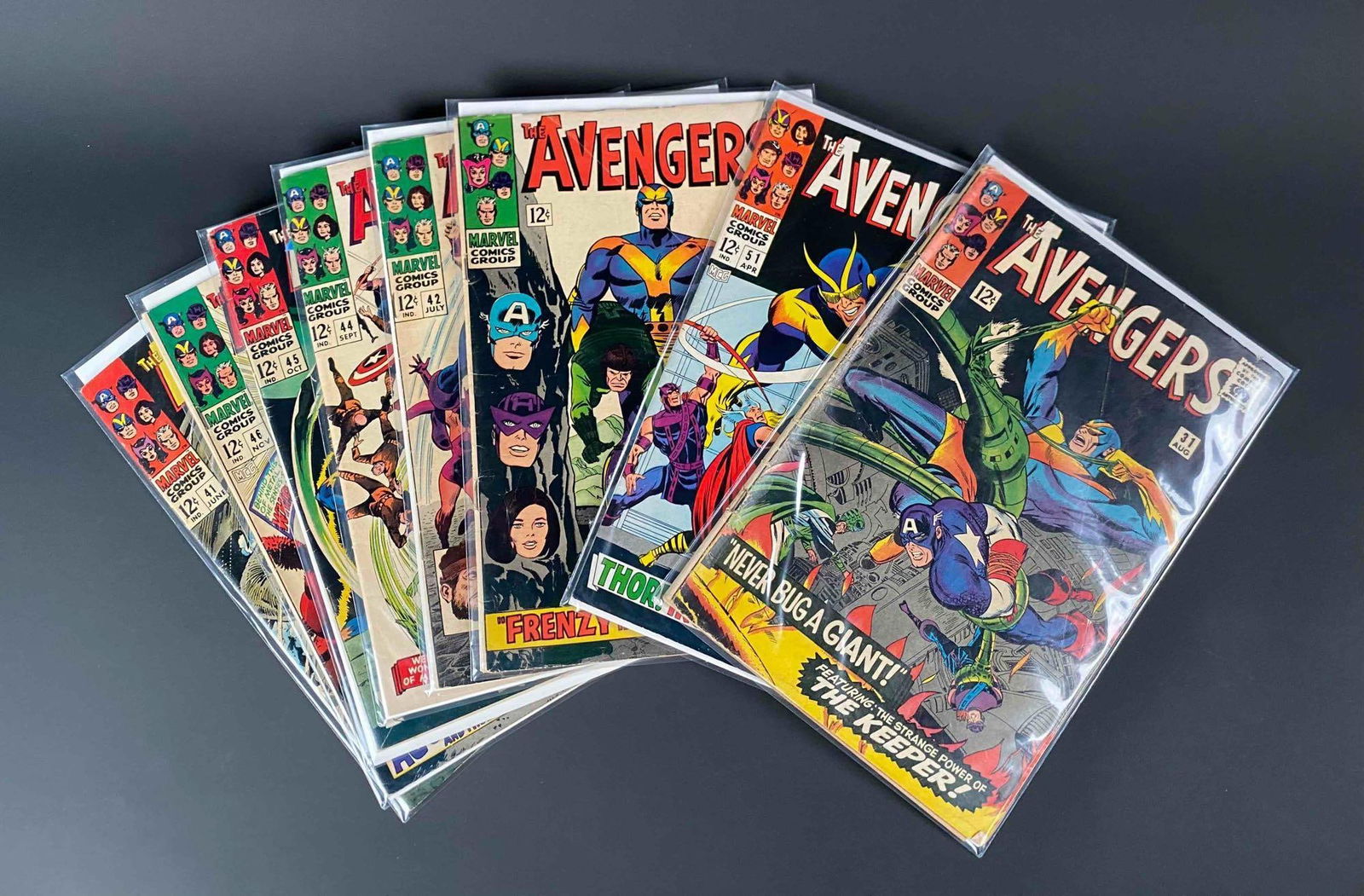 The Avengers #30, #31, #41, #42, #44, #45, #46, and #51 (Marvel Comics) (1 of 12)