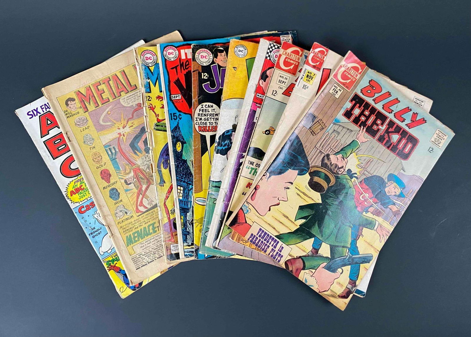 Lot of 10 DC National Comics, ABC (Marvel Comics), and Charlton Comic Books (1 of 12)