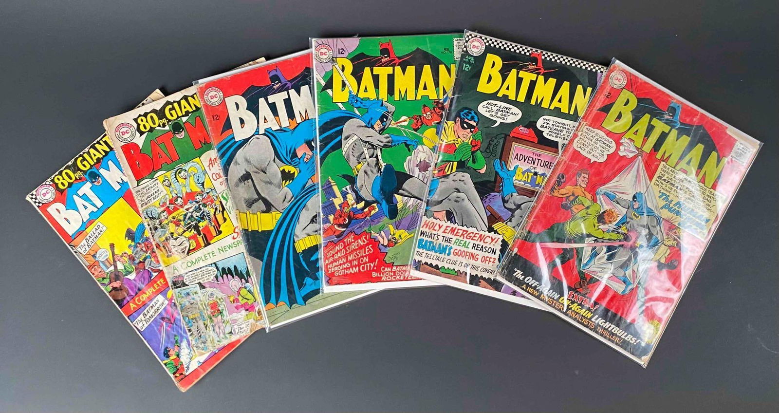 Batman #174, #177, #178, #183 and 80pg Giant Issues #176 and #187 (DC Comics) (1 of 12)