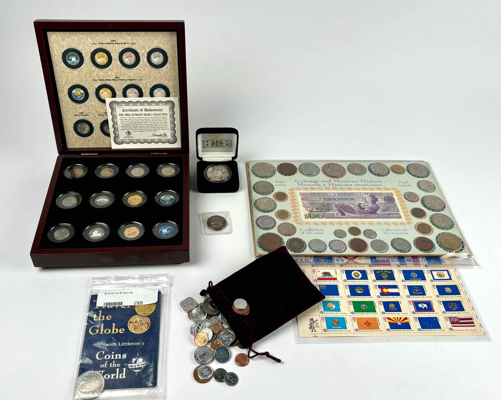 Asssorted International Stamps and Coins (Mexico and More) (1 of 12)