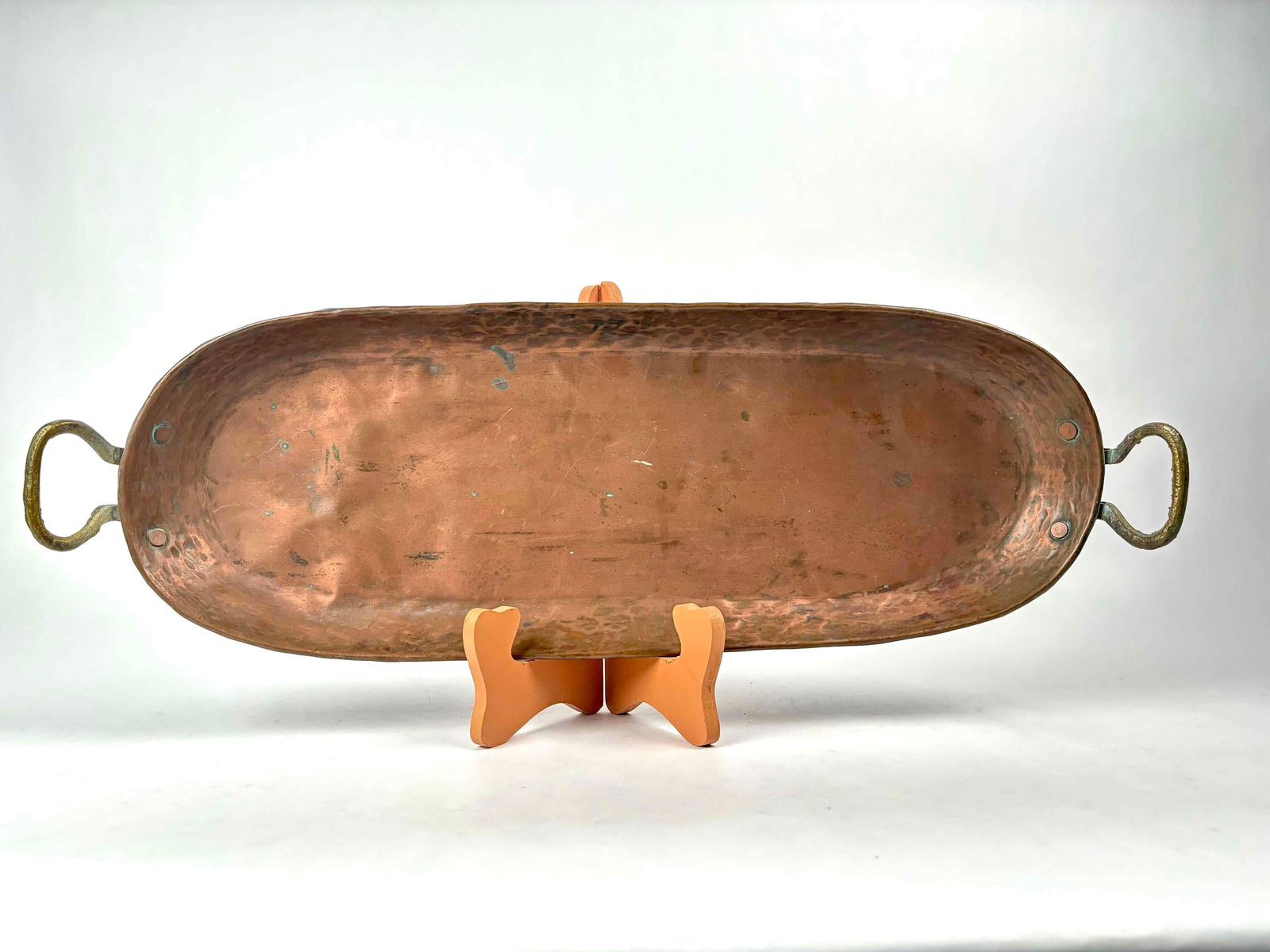 Oval Hammered Copper Tray (1 of 10)