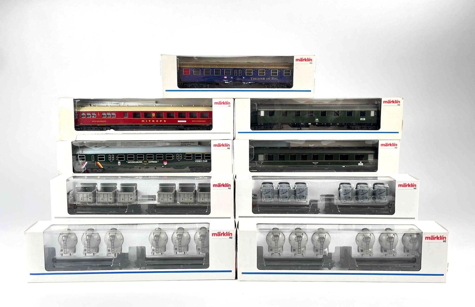 Group of Marklin Trains in Original Boxes (48942, 48943, 48945, 4299, 43241, 84126, 4375, 43231) (1 of 9)