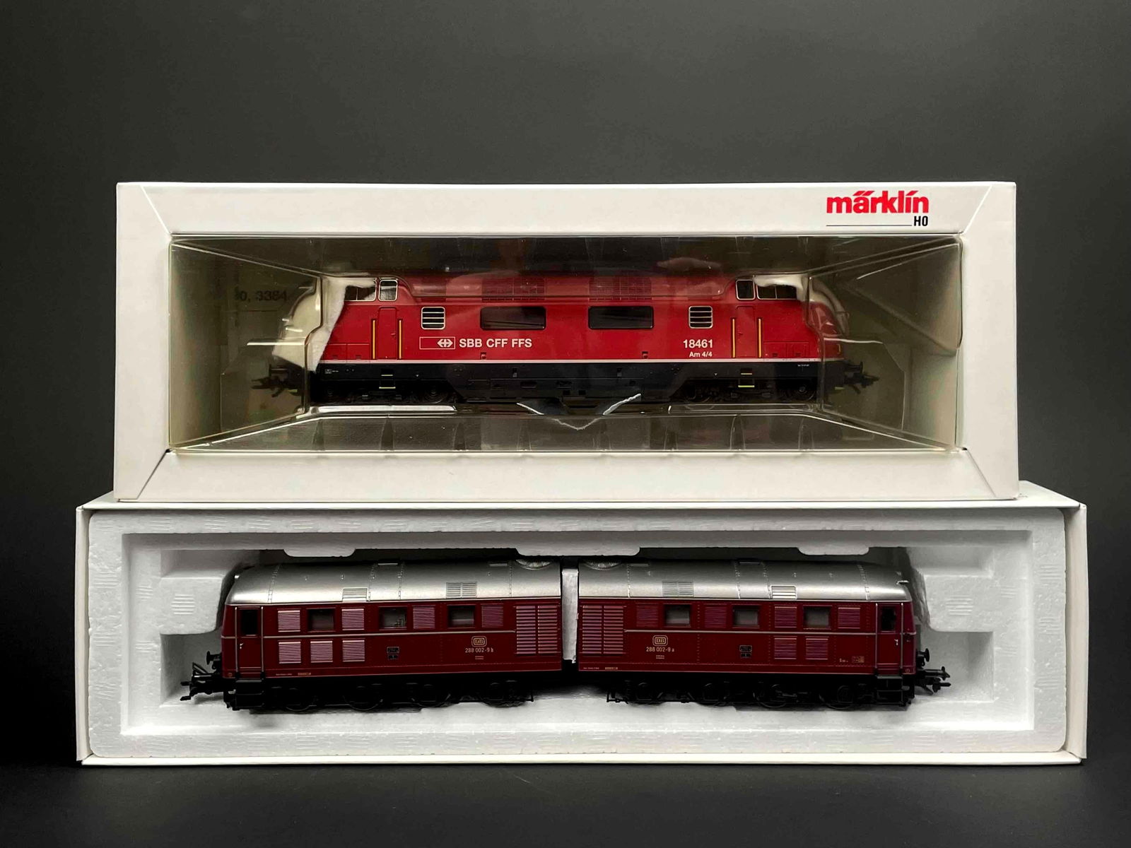Marklin HO Scale Model Locomotives in Original Boxes (34284, 3384) (1 of 10)