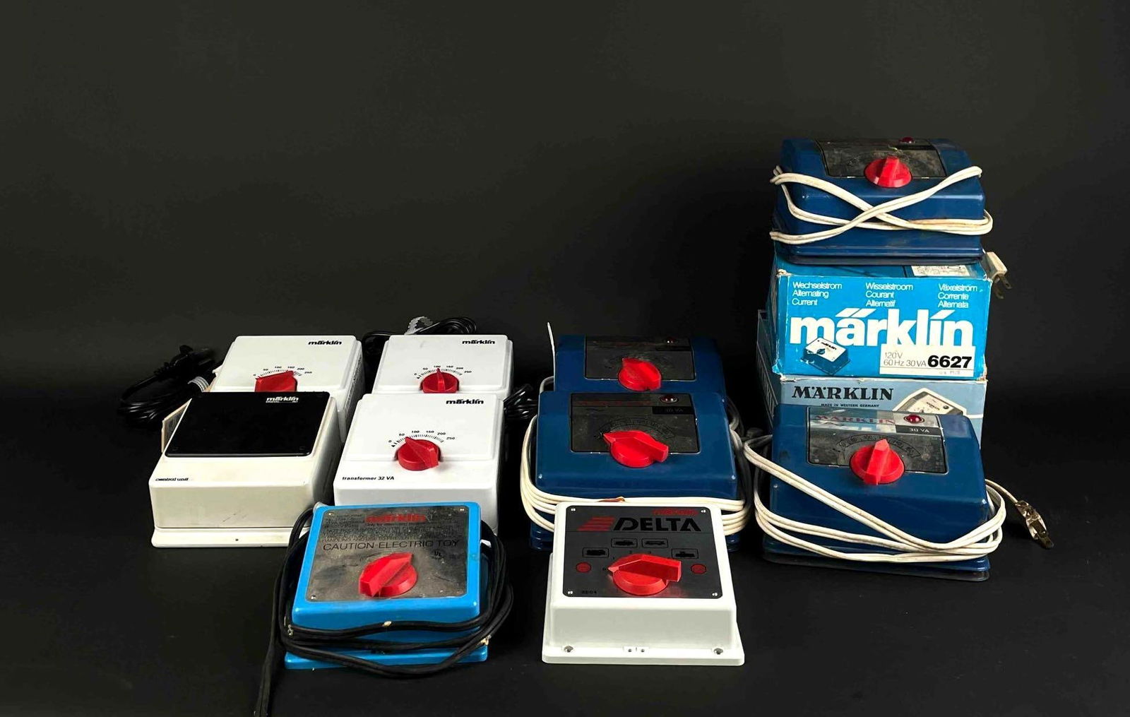 Group of Eleven Marklin Transformers and Control Units (1 of 12)