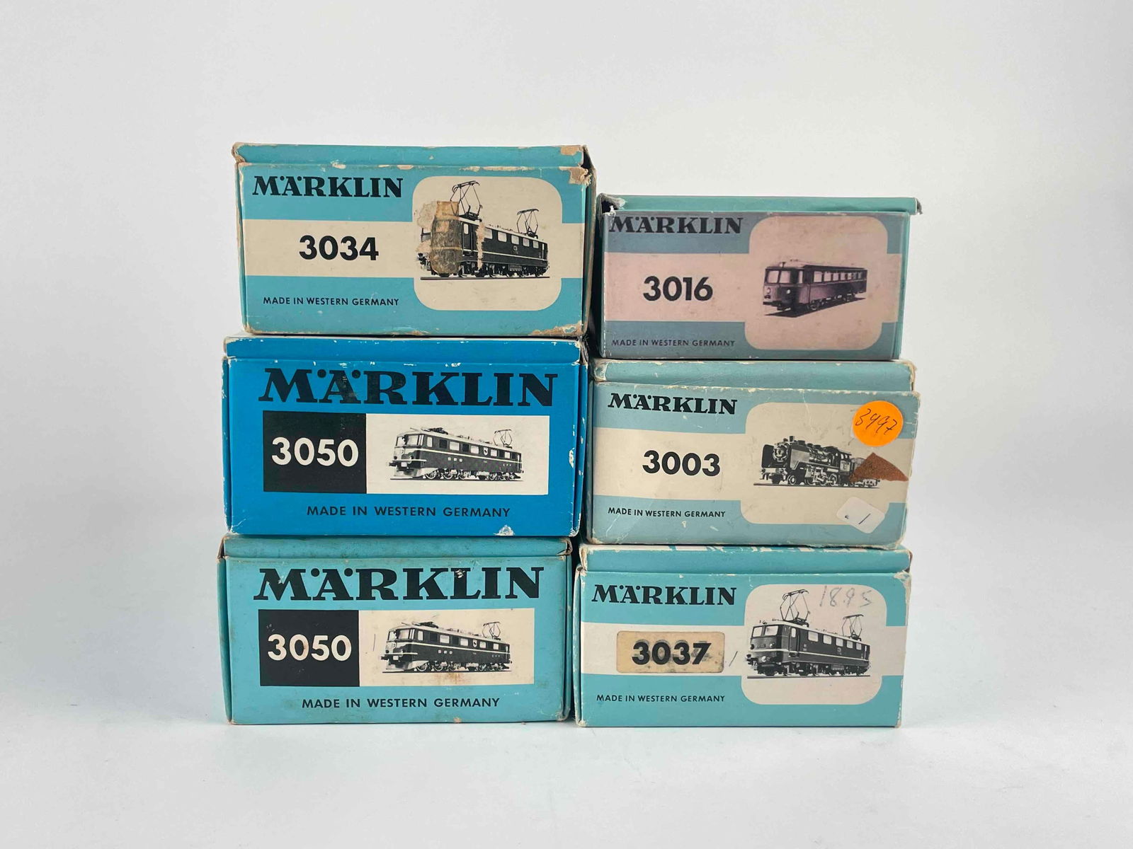 Group of Marklin HO Scale Model Locomotives (3016, 3034, 3050, 3003, 3037) (1 of 11)