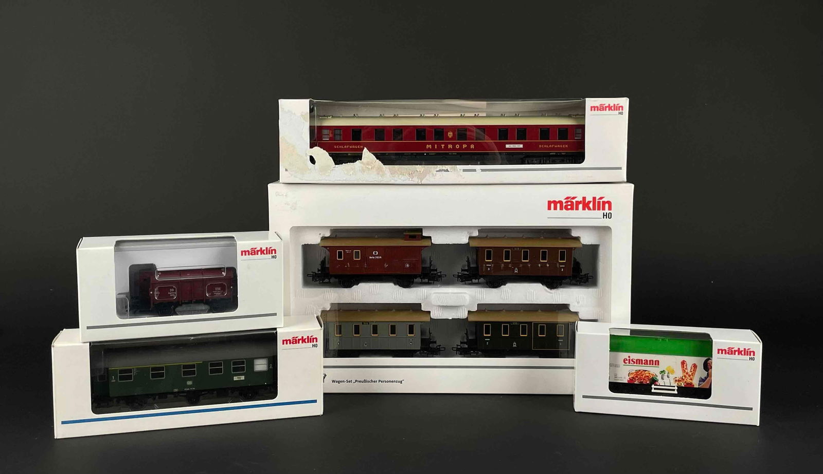 Group of Marklin HO Scale Model Trains (46042, 44185, 43251, 4317, 4035) (1 of 9)