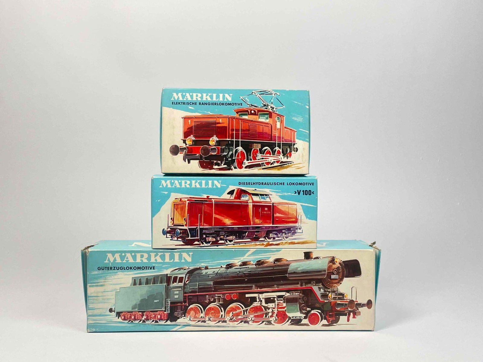 Three Marklin HO Model Trains in Original Boxes (3001, 3046, 3072) (1 of 12)
