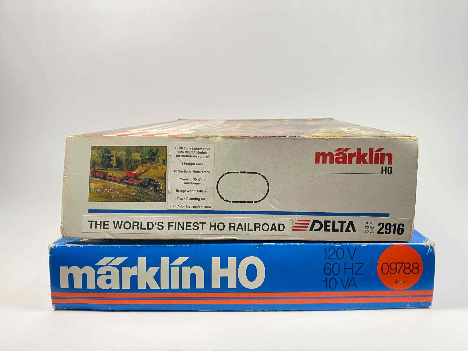Two Vintage Marklin HO Scale Model Train Sets (2916, 09788) (1 of 12)